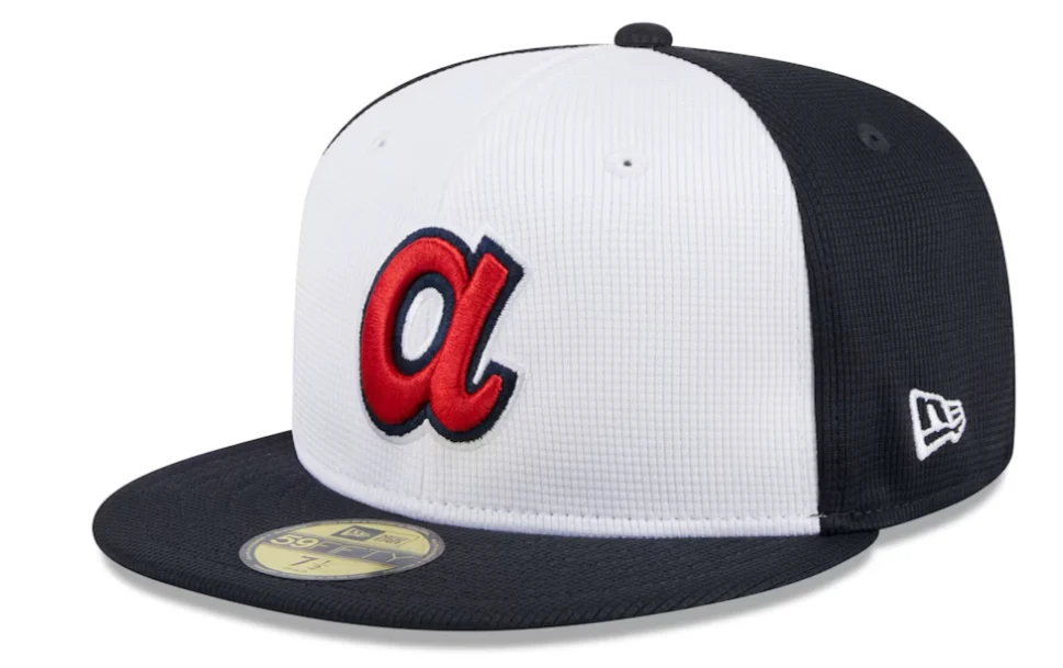 Men's Atlanta Braves New Era White 2024 Batting Practice 59FIFTY Fitted Hat