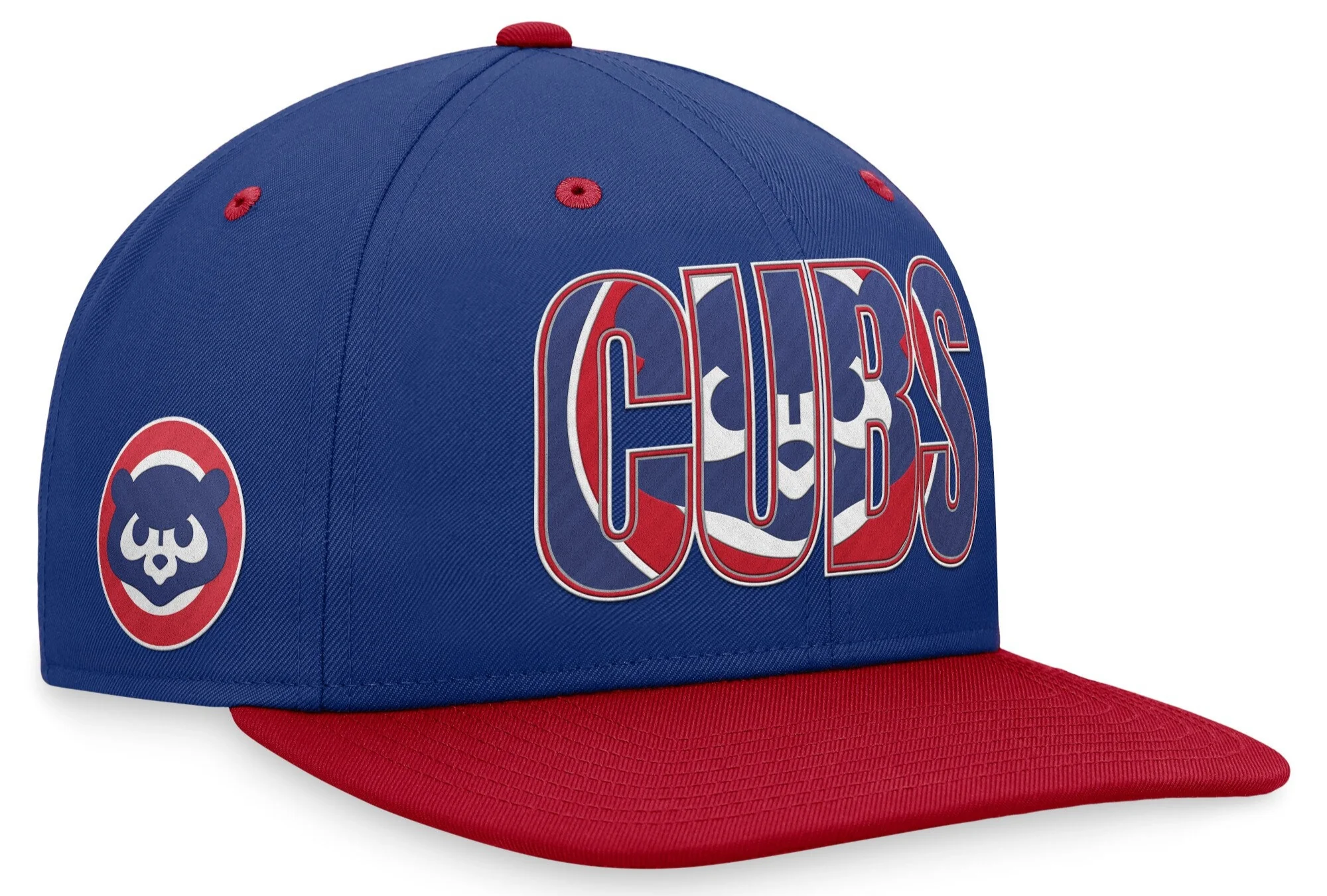Men's Chicago Cubs Nike Pro Cooperstown Collection 2 Tone Royal/Red Snapback Adjustable Hat