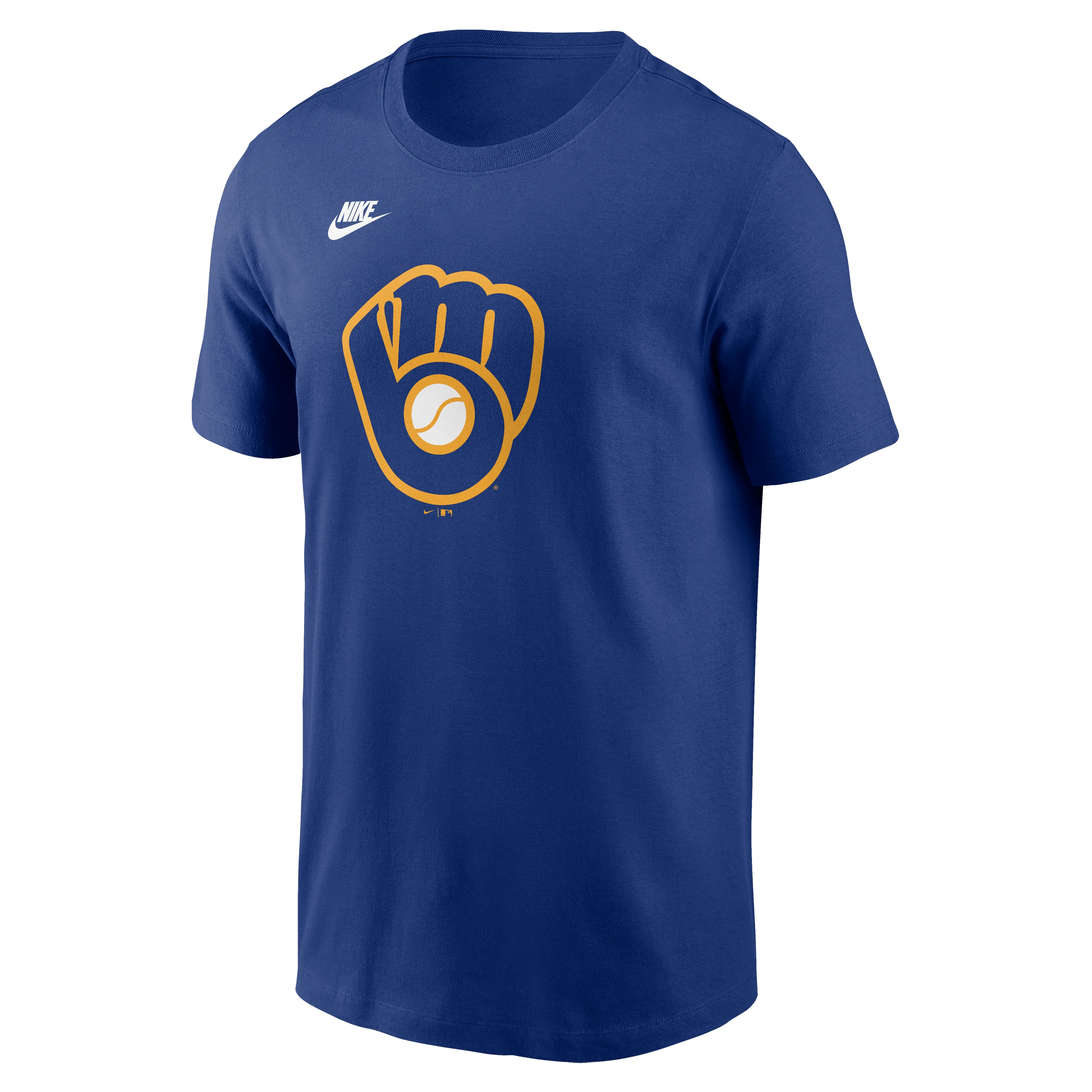 Men's Milwaukee Brewers Nike Royal Blue Cooperstown Team Logo T-Shirt