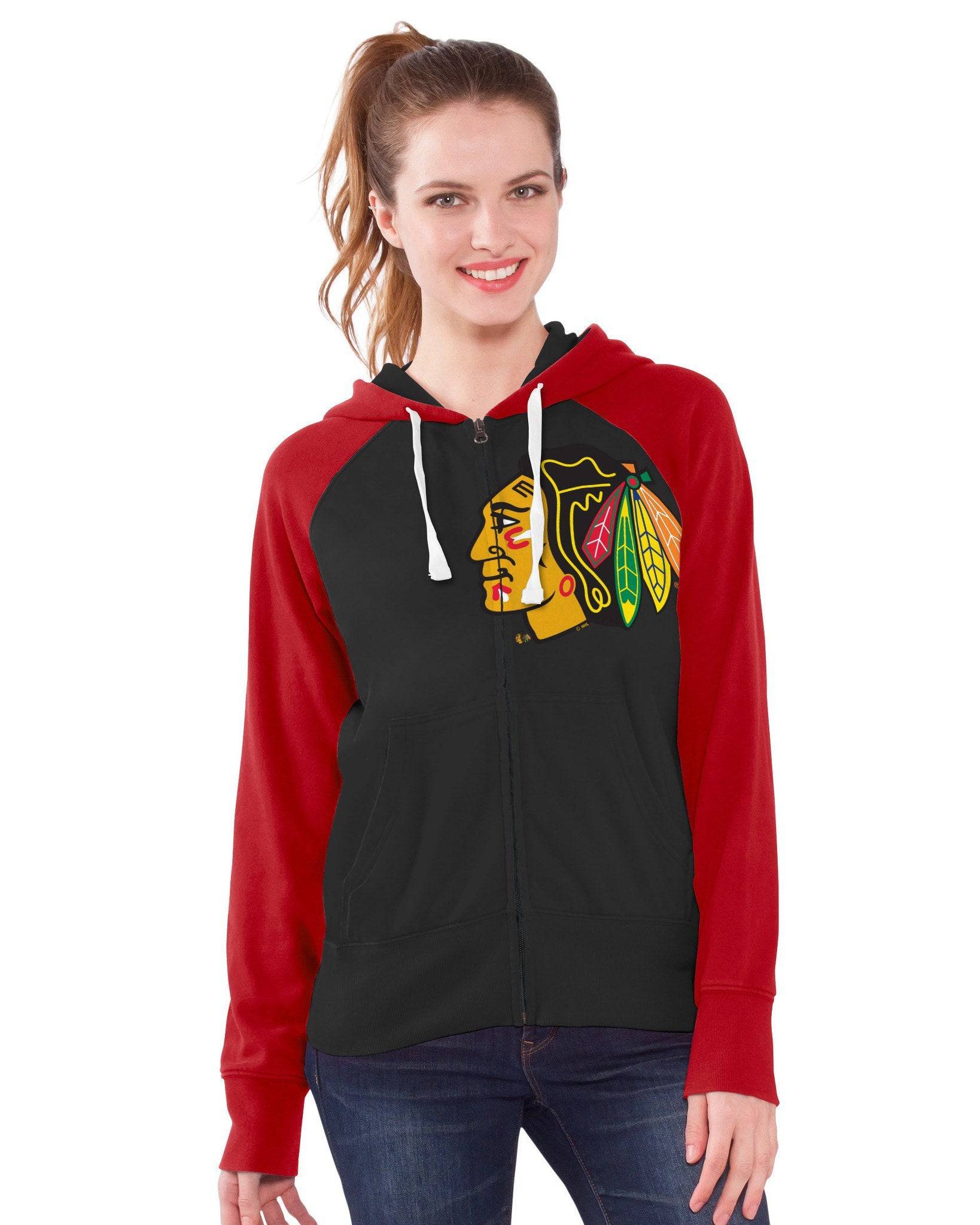 Chicago Blackhawks Women's Batting Practice Hoodie Sweatshirt By Touch