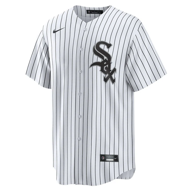 NIKE Men's Andrew Vaughn Chicago White Sox White Home Replica Jersey