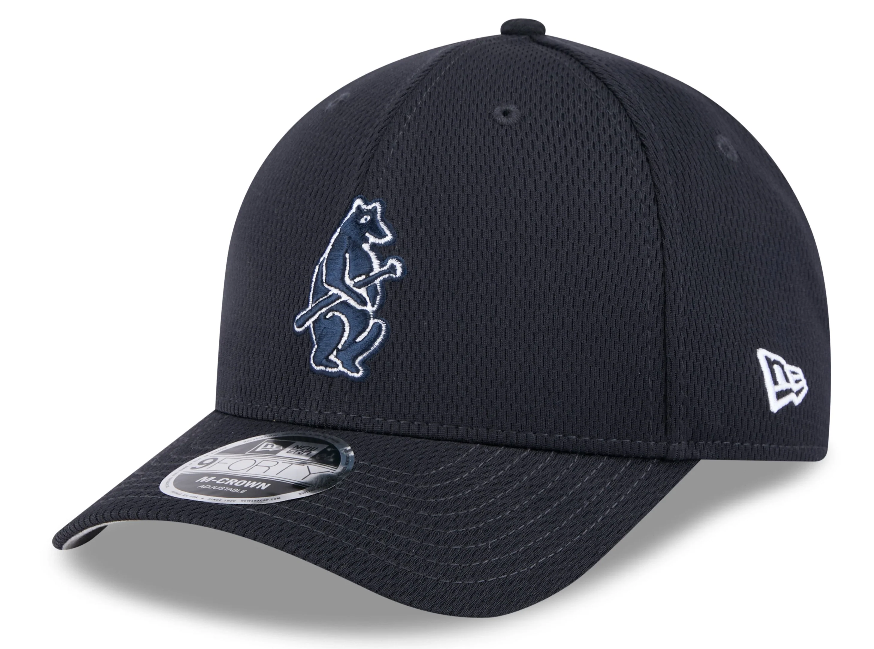 Chicago Cubs New Era Navy 2025 Clubhouse 1914 Alternate M-Crown 9FORTY Adjustable Hat