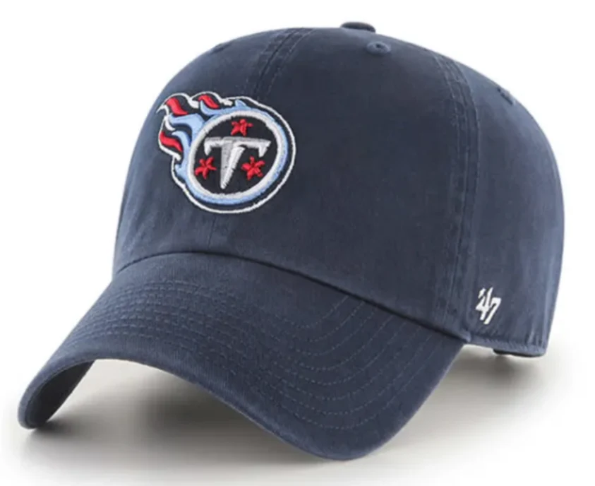 Tennessee Titans Navy Clean Up Adjustable Hat By 47 Brand