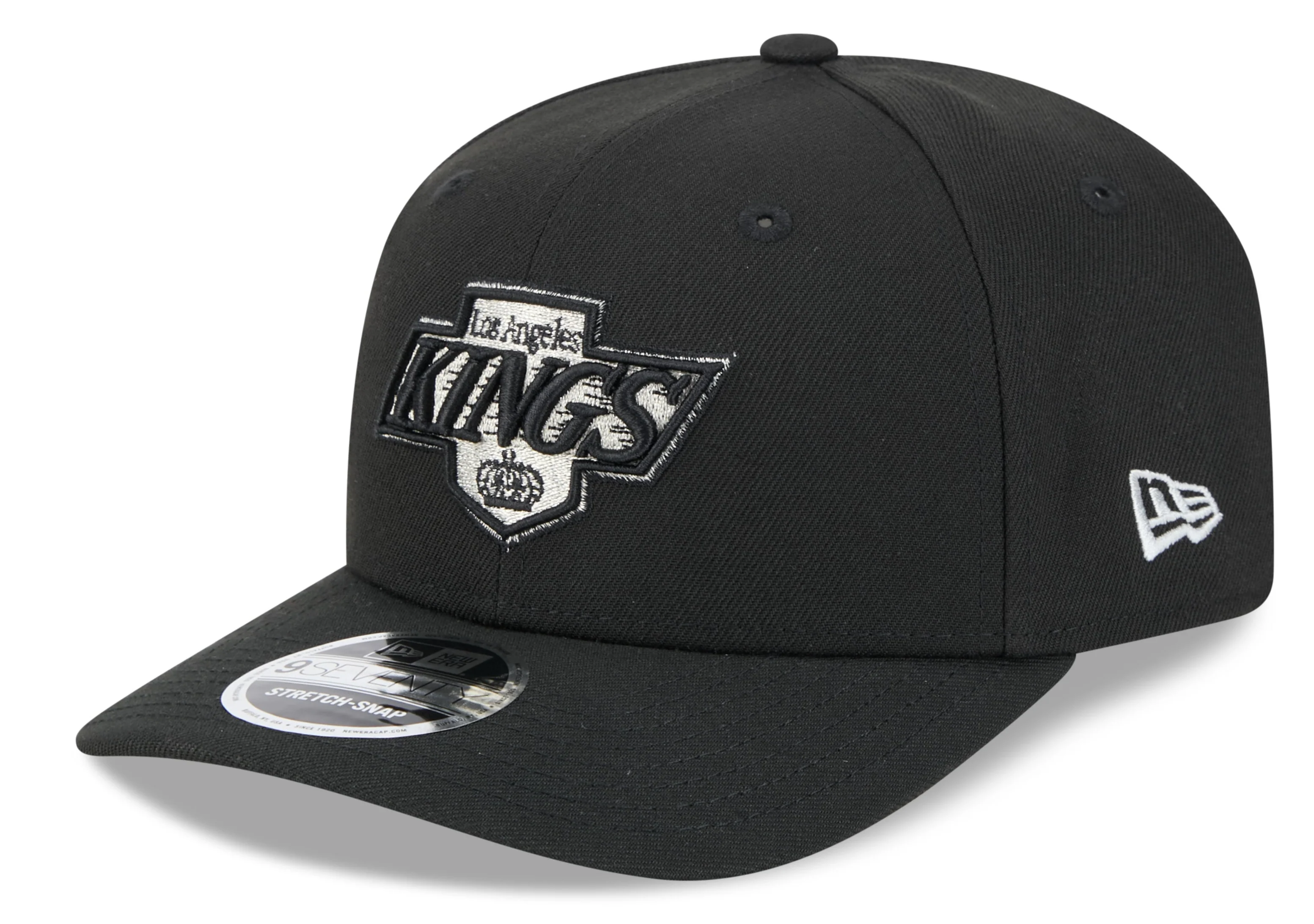 Men's Los Angeles Kings Black New Era 9SEVENTY Adjustable Hat