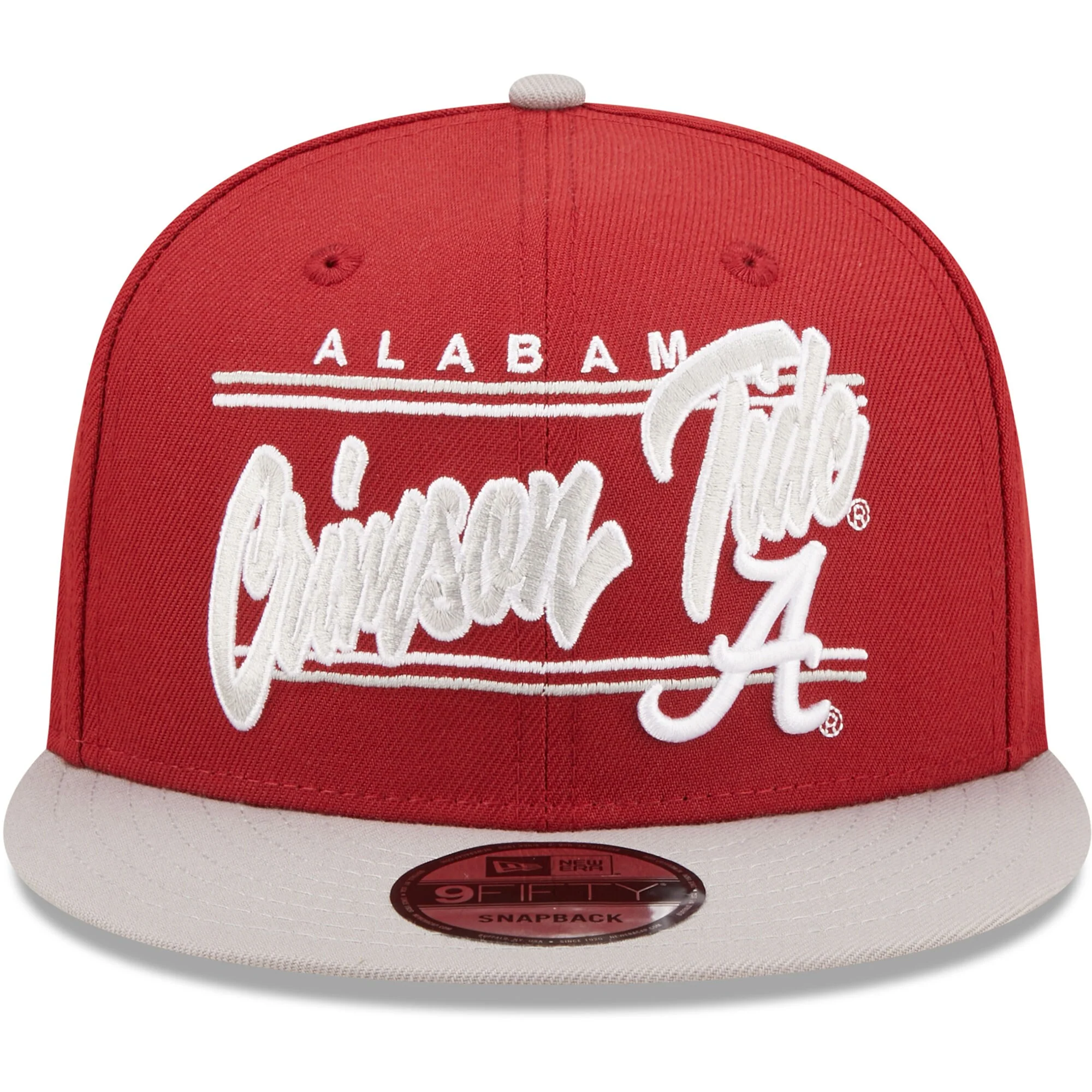 Men's New Era Crimson Alabama Crimson Tide Team Script 9FIFTY Snapback Hat