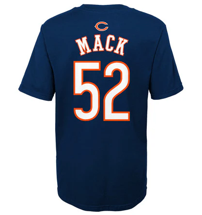 Toddler Chicago Bears Khalil Mack Navy Mainliner Name & Number T-Shirt