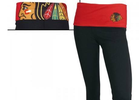 Chicago Blackhawks Ladies Capri Leggings