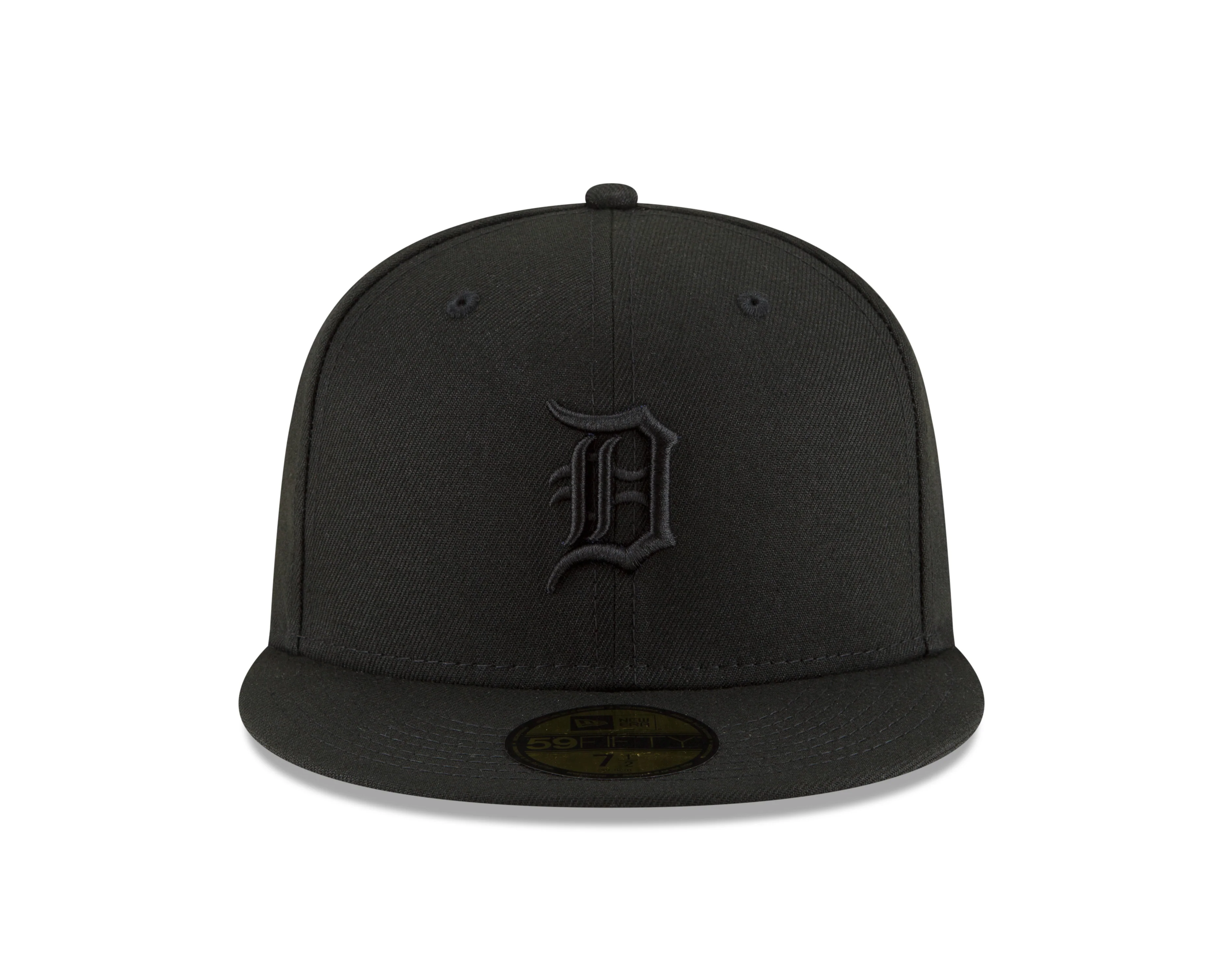 Men's Detroit Tigers New Era Tonal Black On Black 59FIFTY Fitted Hat