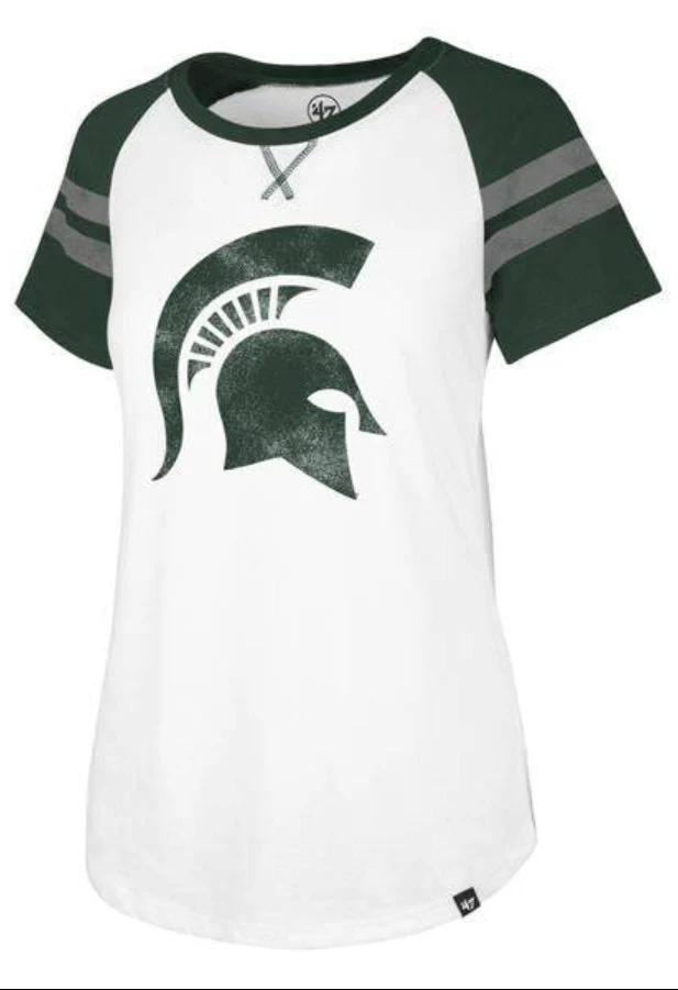 Michigan State Spartans '47 NCAA Women's Fly Out Raglan T-Shirt