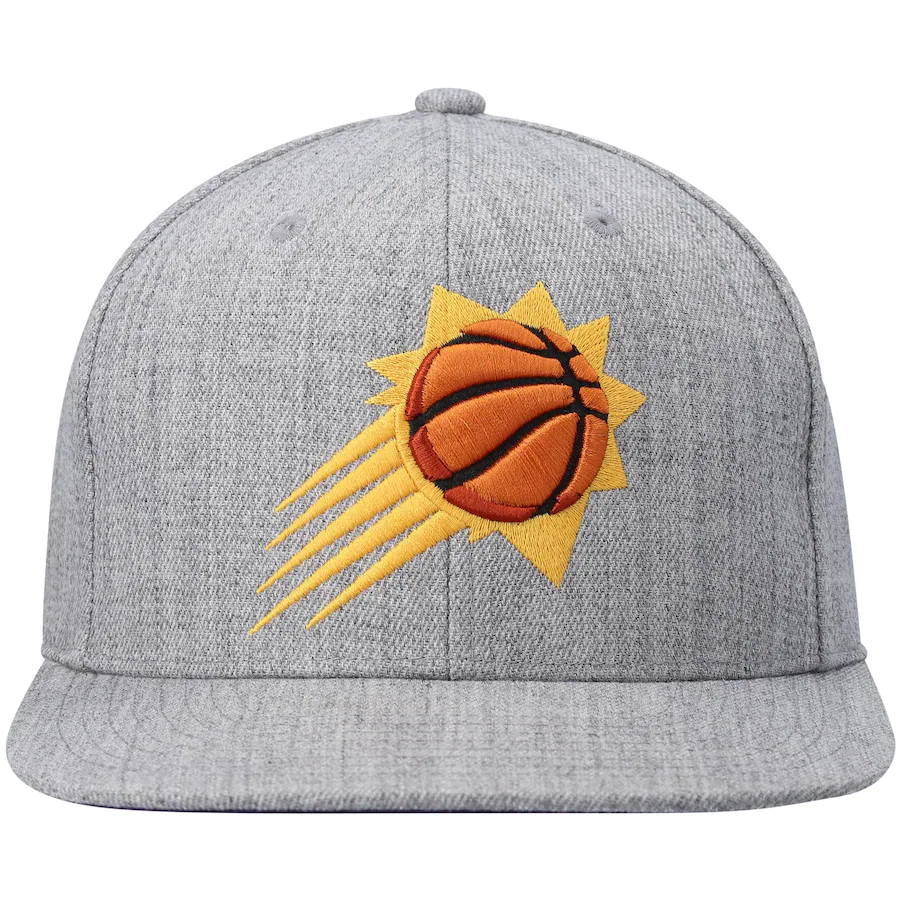 Phoenix Suns Gray Heather 2.0 Mitchell & Ness Snapback Hat
