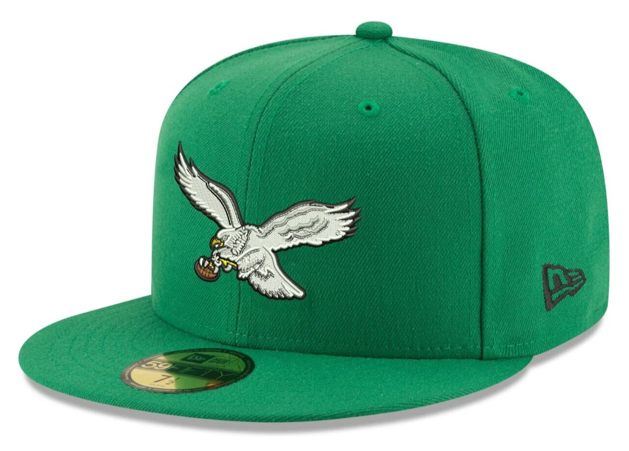 Men's Philadelphia Eagles New Era Kelly Green Basic 59FIFTY Fitted Hat