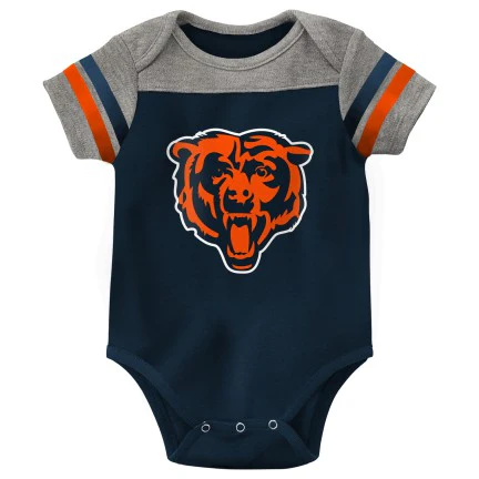 Newborn/Infant Chicago Bears Short Sleeve Creeper