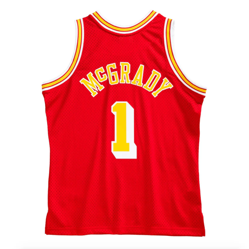 Men’s Tracy McGrady Houston Rockets 2004-05 Red Swingman Replica Jersey By Mitchell & Ness