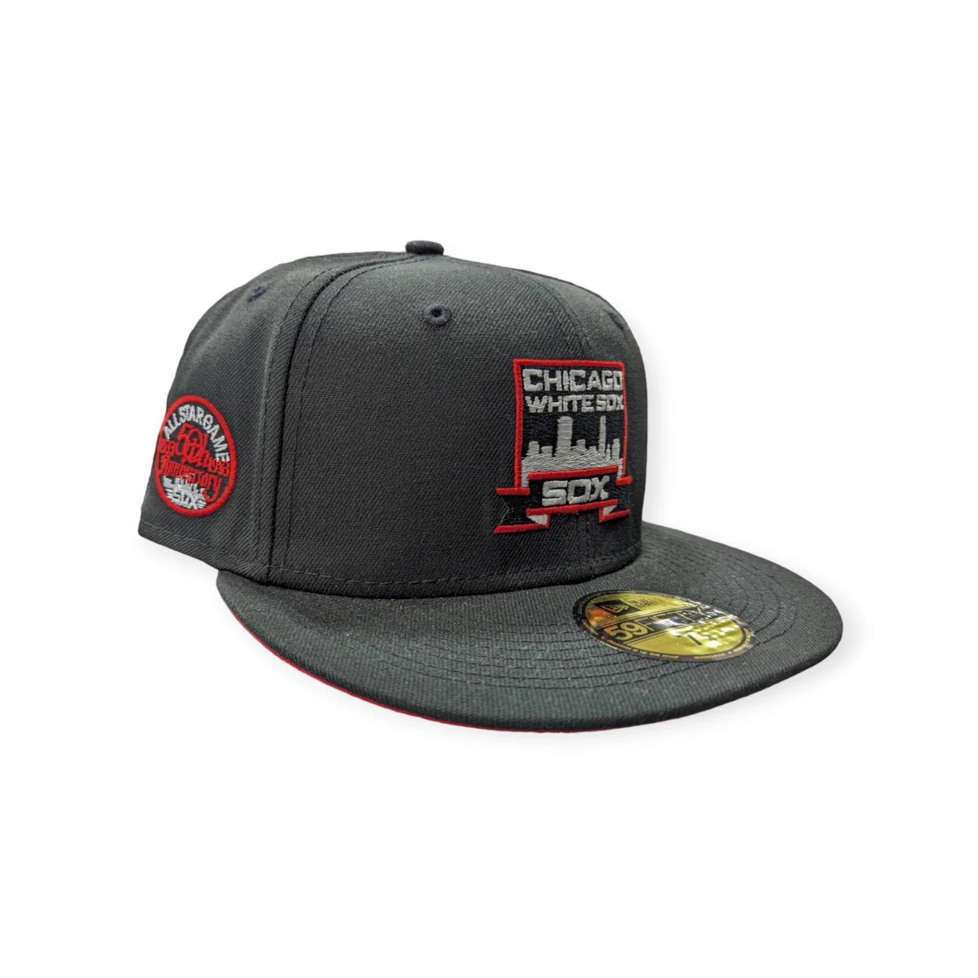 Chicago White Sox New Era Black Skyline Black 59FIFTY Fitted Hat