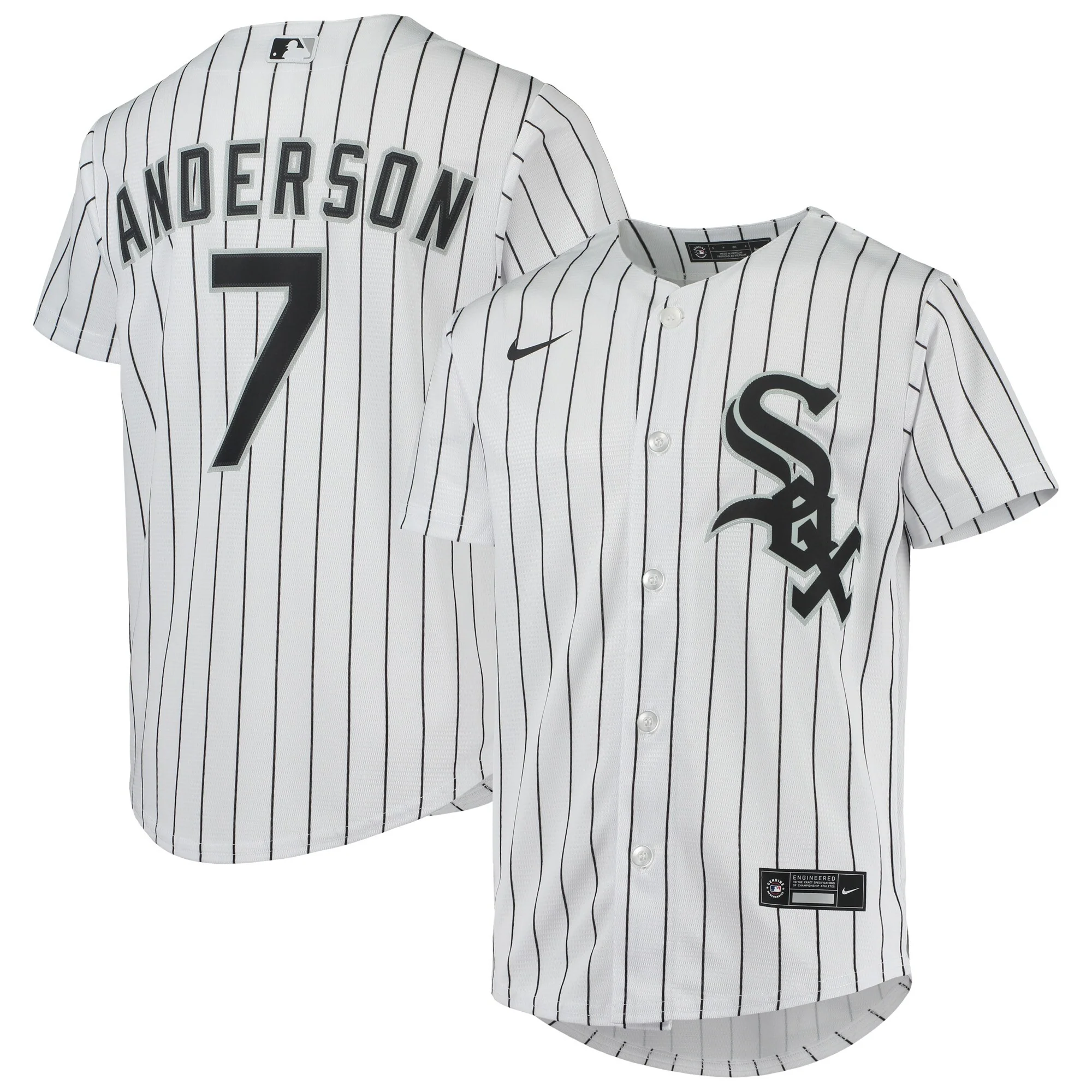 Youth Chicago White Sox Tim Anderson Nike White Home Replica Player Jersey