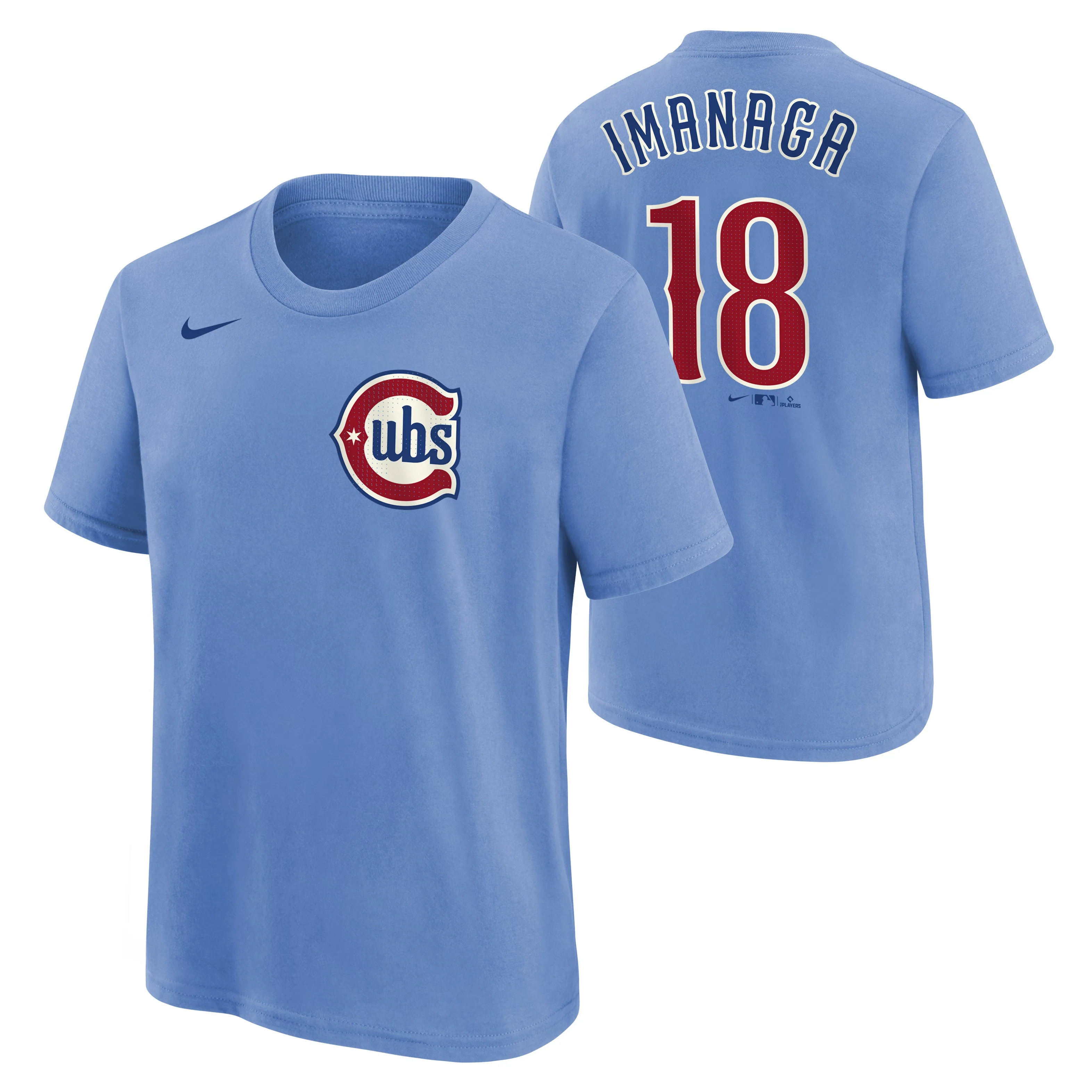 Youth Chicago Cubs Shota Imanaga Blues Alternate Nike Name And Number Tee