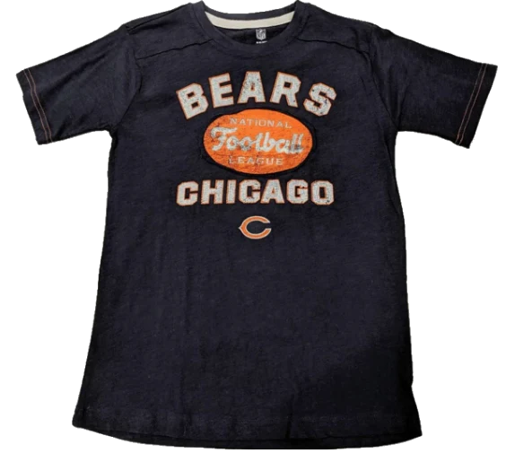 Chicago Bears Youth Navy Vintage Crew Neck Tee