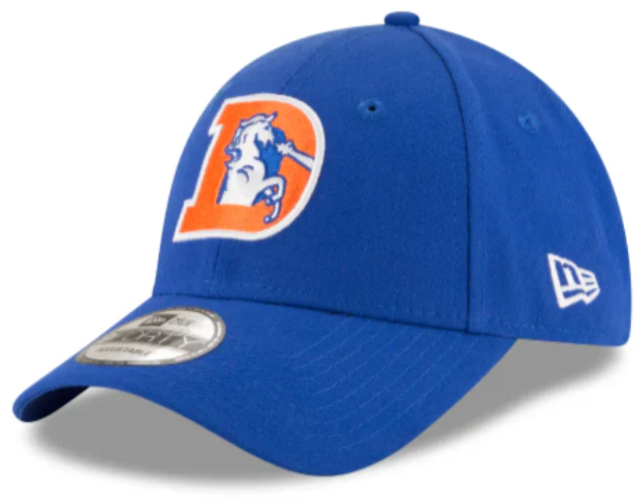 Denver Broncos Royal Historic Logo The League 9FORTY Adjustable Game Hat