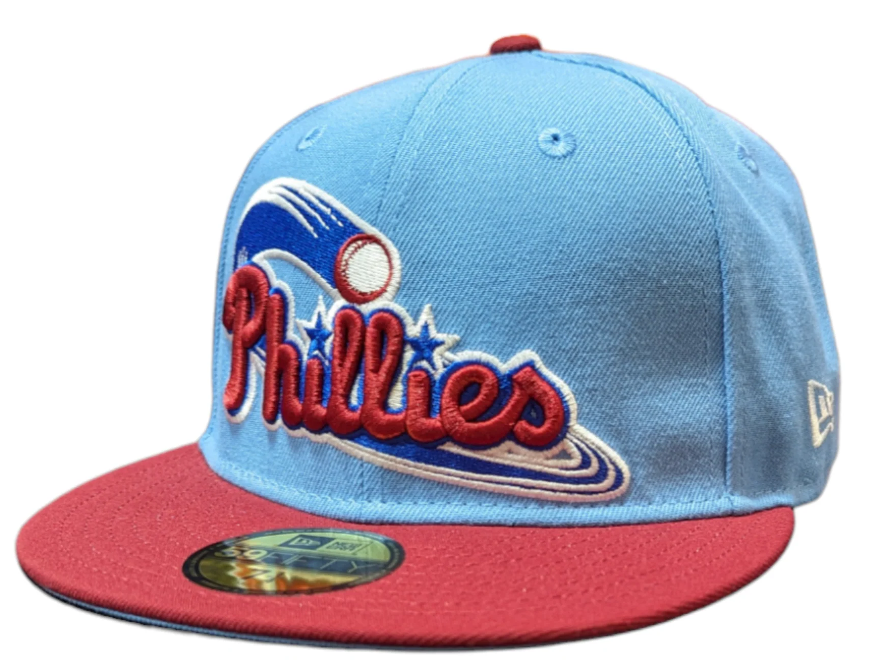 Philadelphia Phillies MLB 1996 ASG 2 Tone Sky Blue/Cardinal New Era 59FIFTY Fitted Hat