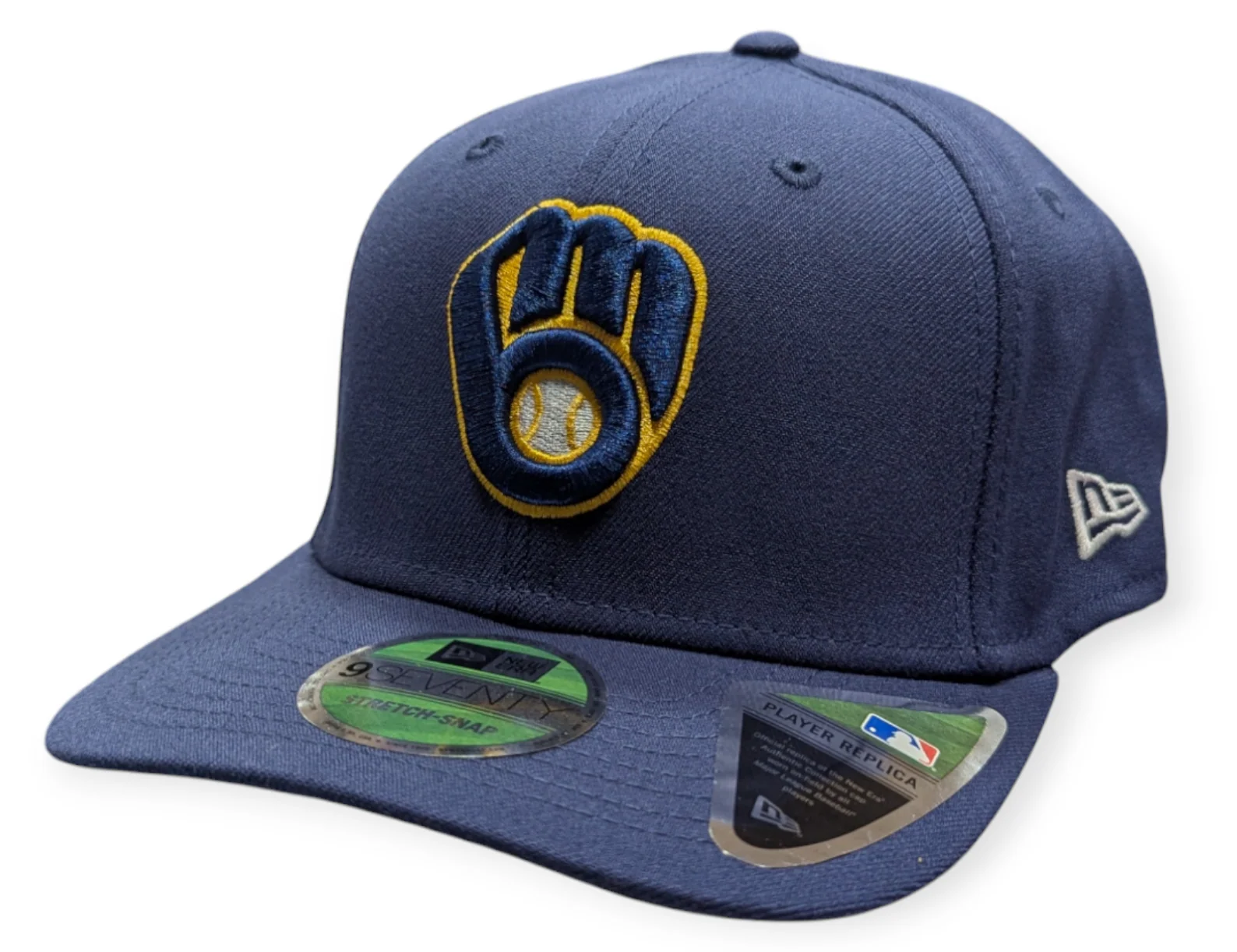 Milwaukee Brewers Navy New Era Player Replica 9SEVENTY Stretch Snap Adjustable Hat