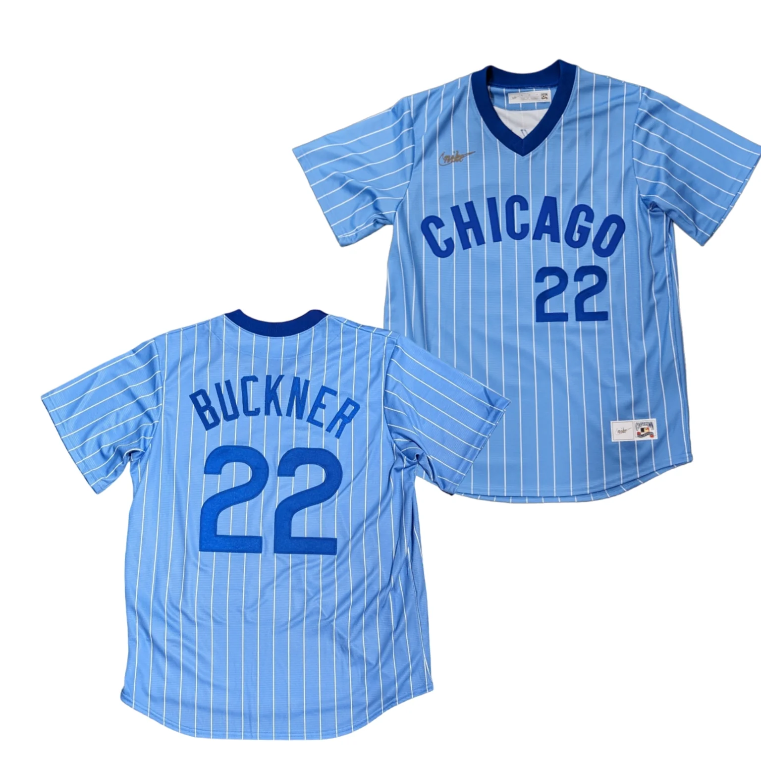 Men's Bill Buckner Chicago Cubs Cooperstown Powder Blue 1978 NIKE Replica Jersey
