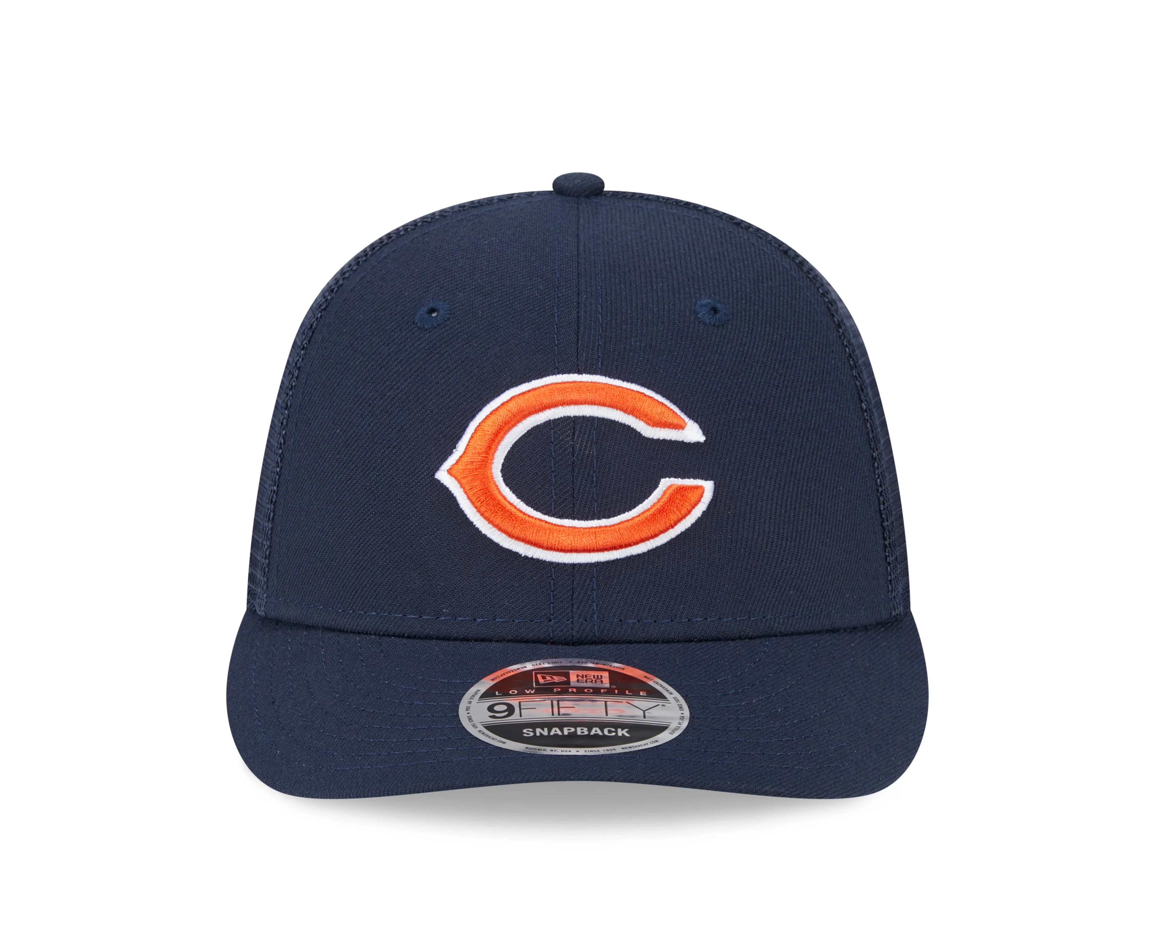 Men's Chicago Bears New Era Navy Low Profile Trucker 9FIFTY Adjustable Hat