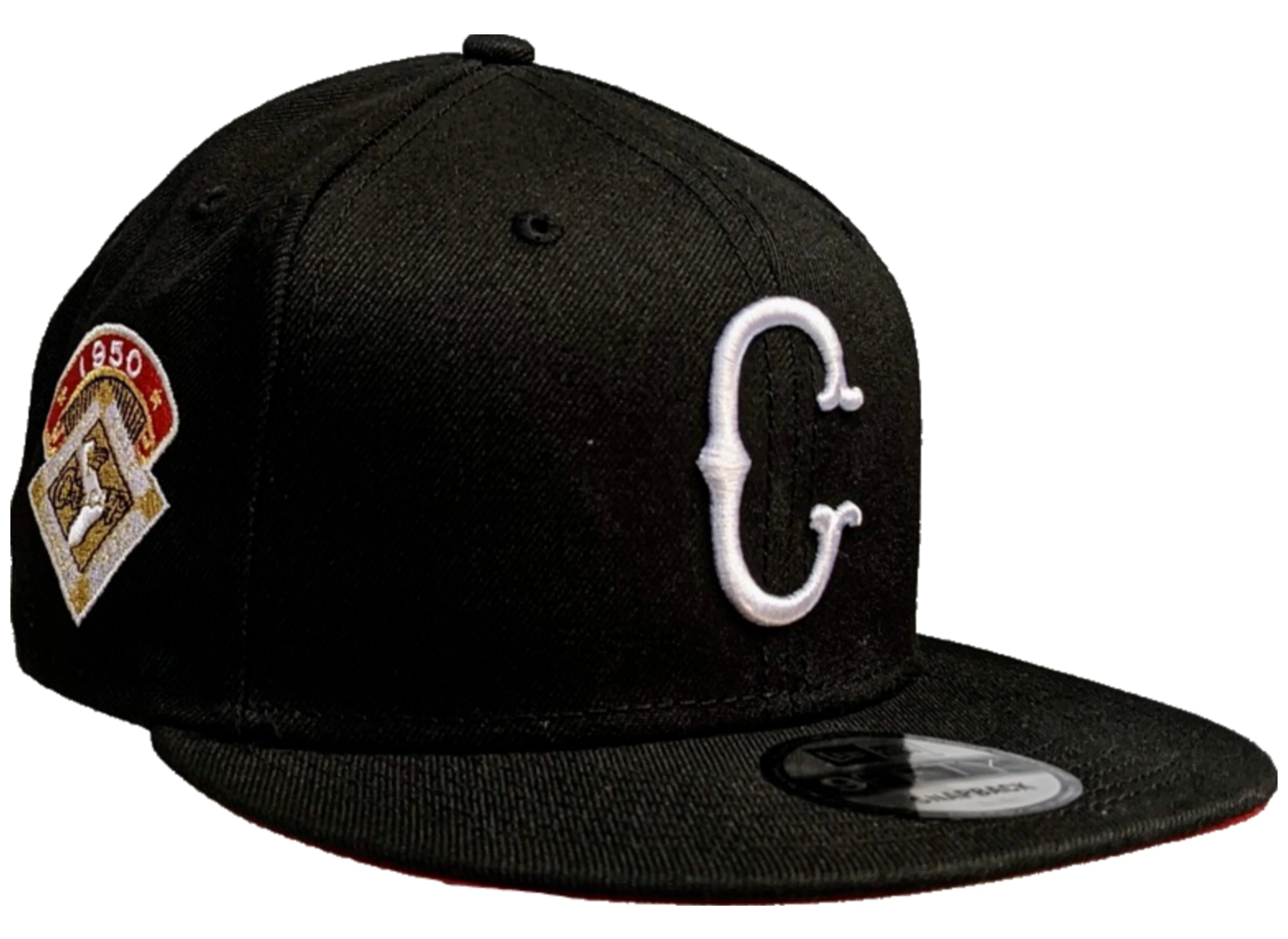 Mens Chicago White Sox New Era Black Cooperstown Collection 1950 All Star Game 9FIFTY Side Patch Snapback Hat