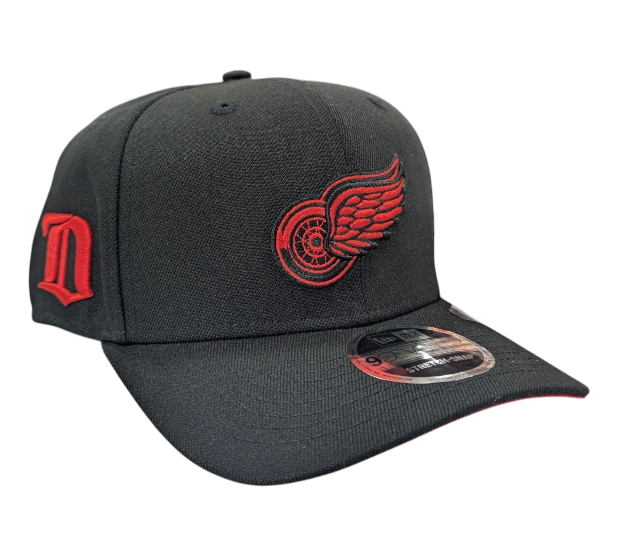 Detroit Red Wings New Era NHL Black D 9SEVENTY Adjustable Hat