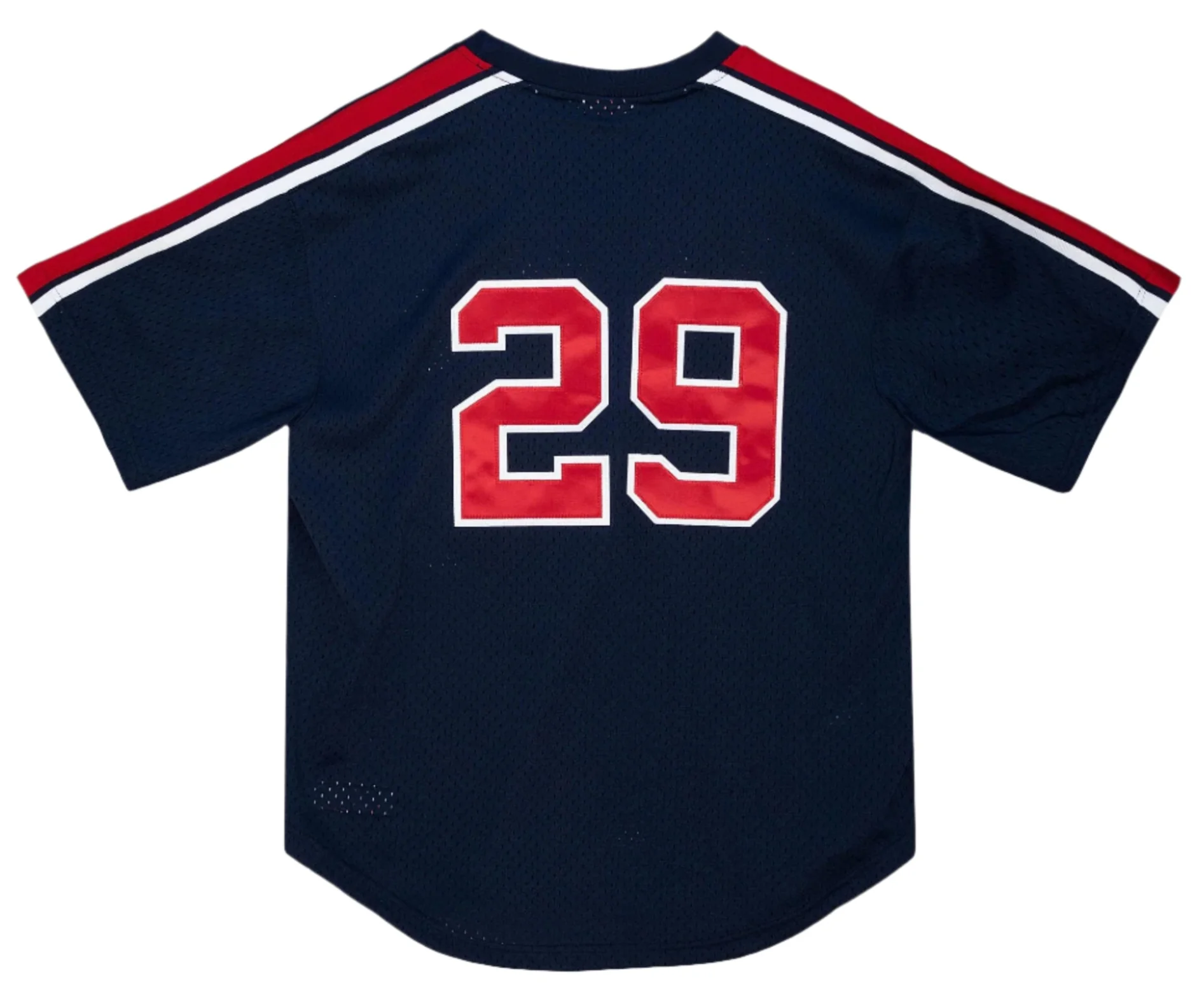 Men's Rod Carew California Angels Mitchell & Ness Cooperstown Collection Mesh Batting Practice Button-Up Jersey - Navy