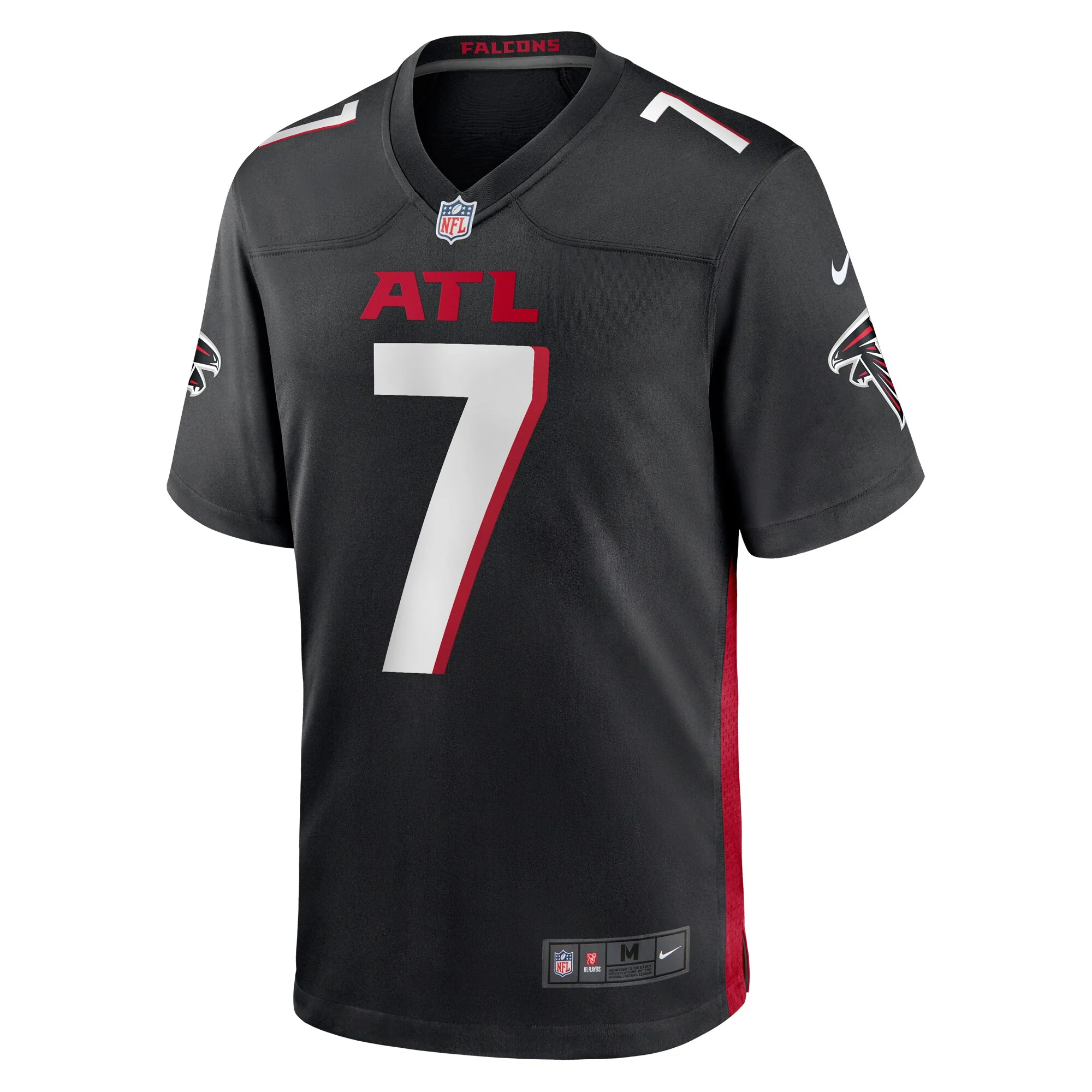 Men's Bijan Robinson Atlanta Falcons Nike Black Game Replica Jersey