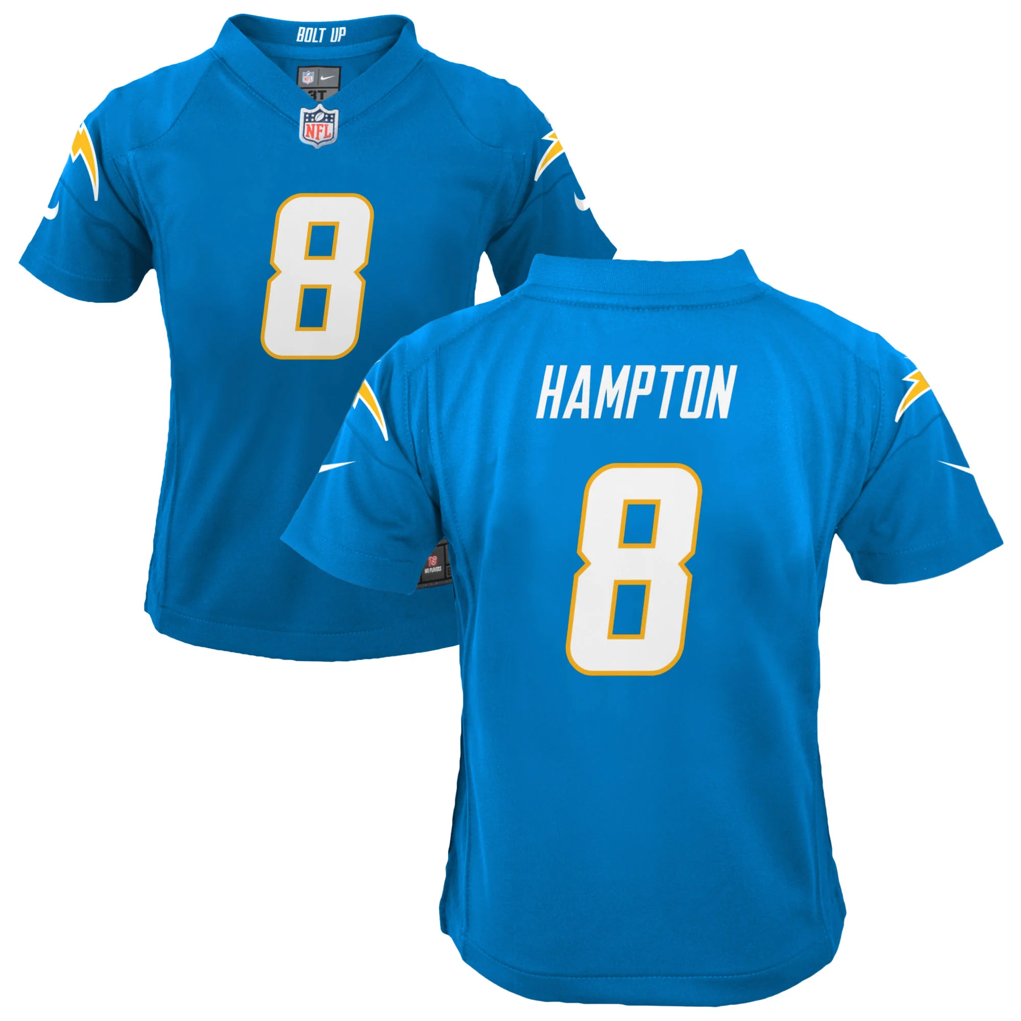Youth Omarion Hampton Los Angeles Chargers Powder Blue Nike Game Jersey