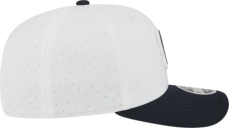 Men's Houston Texans New Era White/Navy 2025 NFL Training Camp 9SEVENTY Adjustable Hat