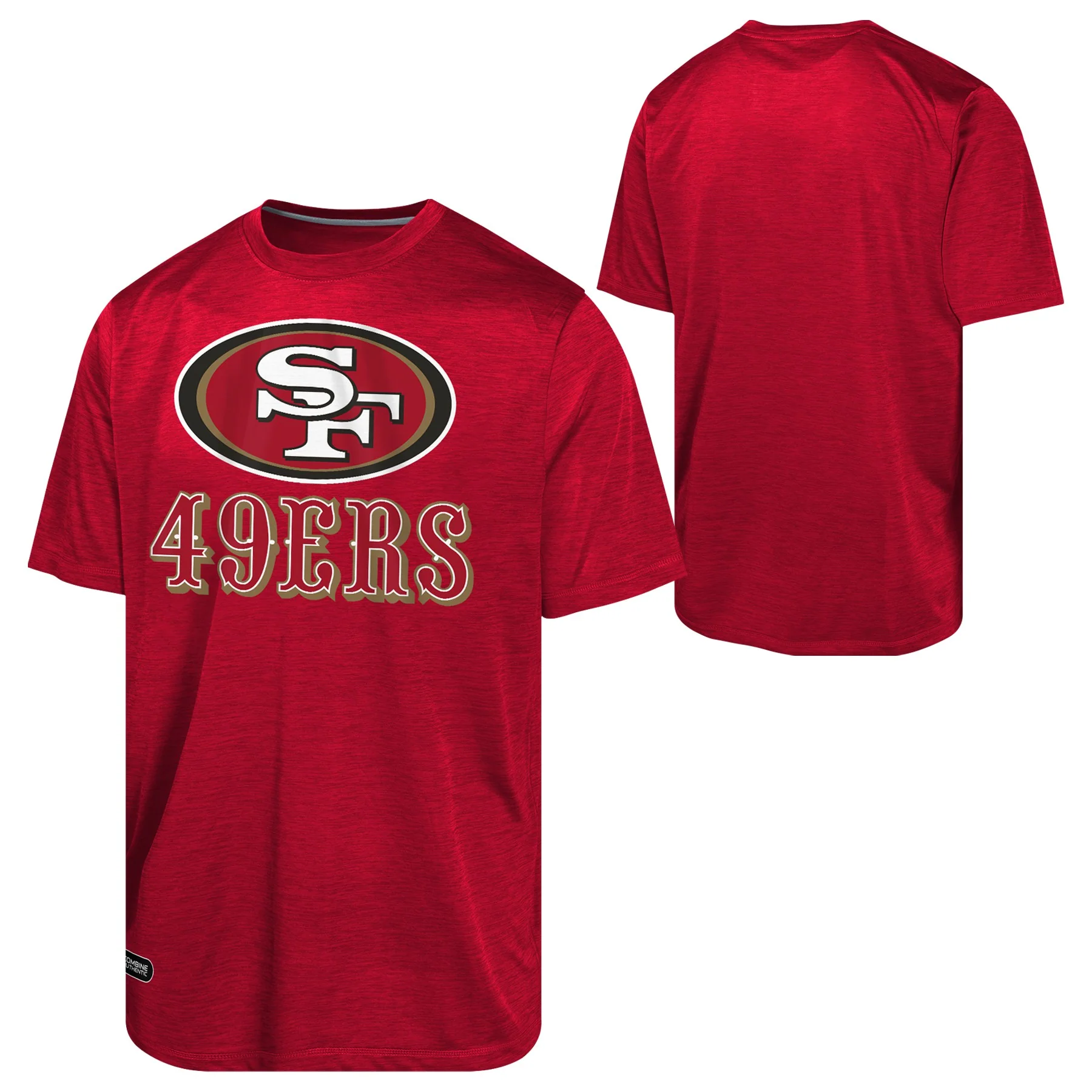 Youth San Francisco 49ers NFL Combine Red Spike Speed Tee