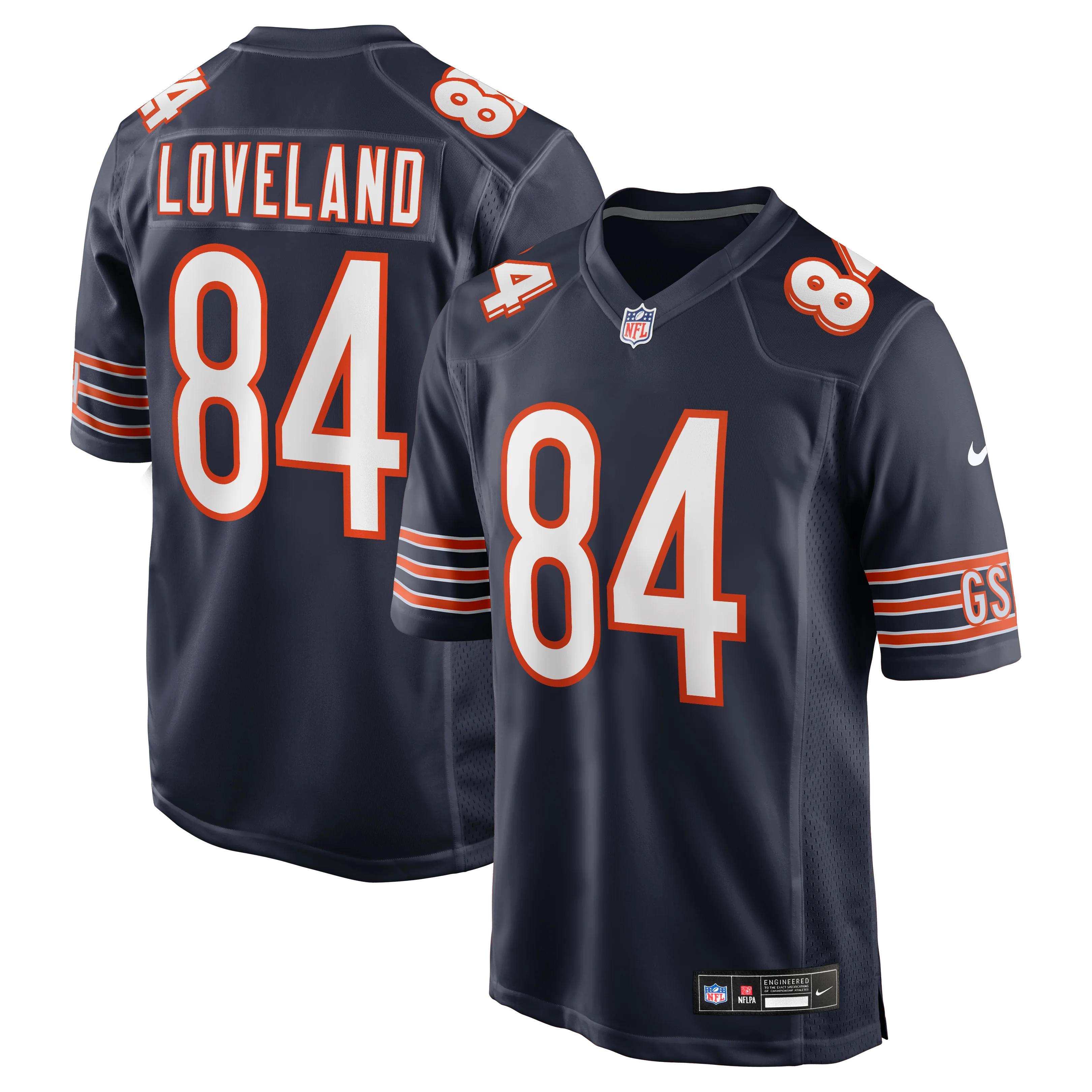 Men's Chicago Bears Colston Loveland Nike Navy Team Color Game Jersey