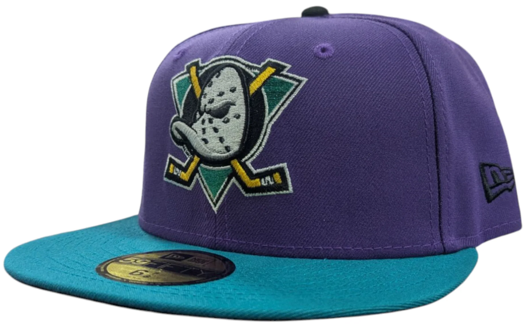 Anaheim Mighty Ducks New Era Purple/Teal Ducks Fly Together 59FIFTY Fitted Hat