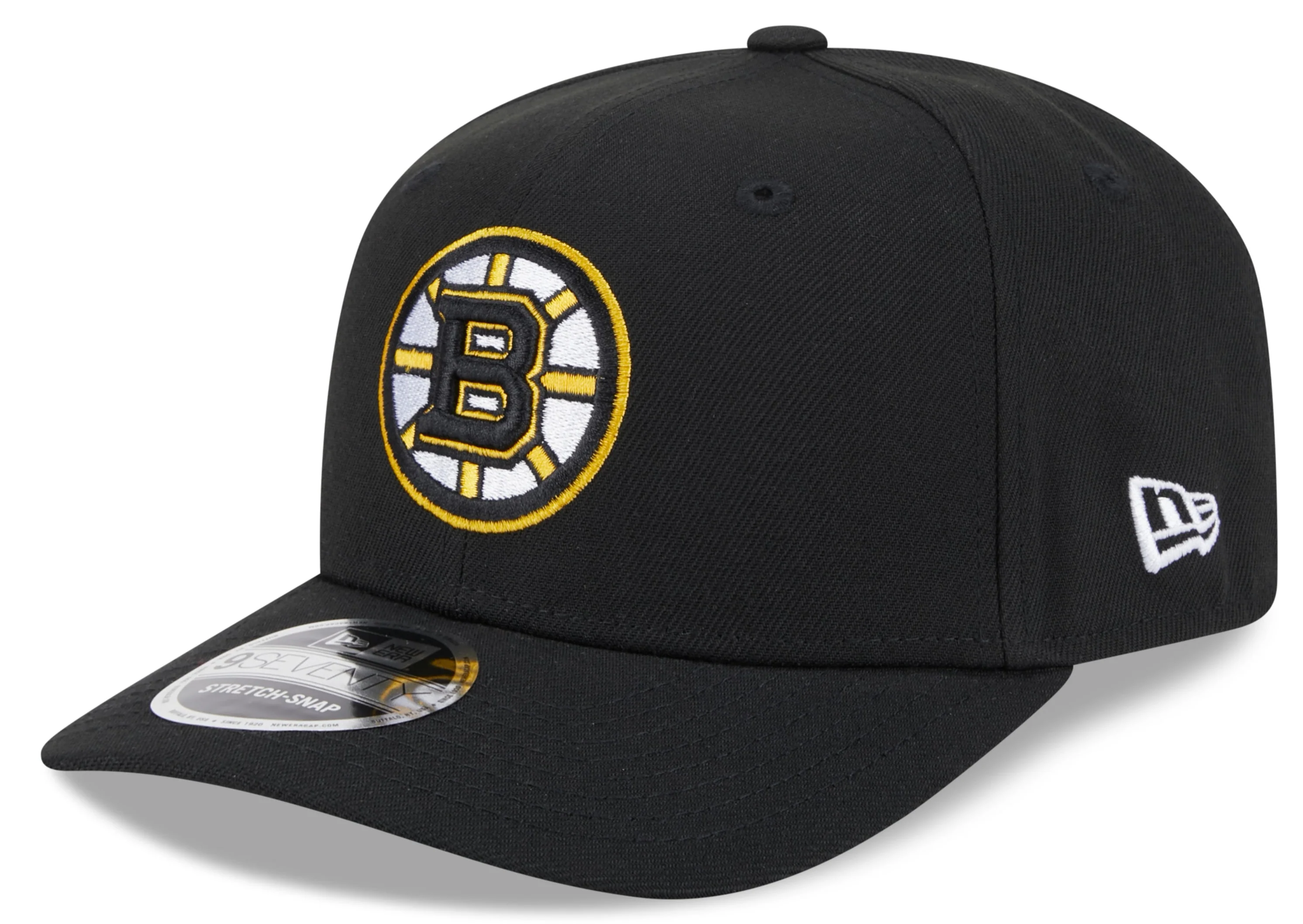 Boston Bruins Black New Era 9SEVENTY Adjustable Hat