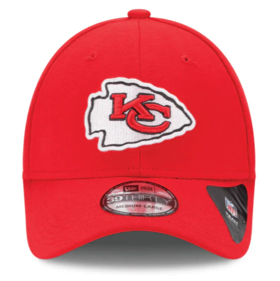 Men's Kansas City Chiefs New Era Red Team Classic 39THIRTY Flex Hat