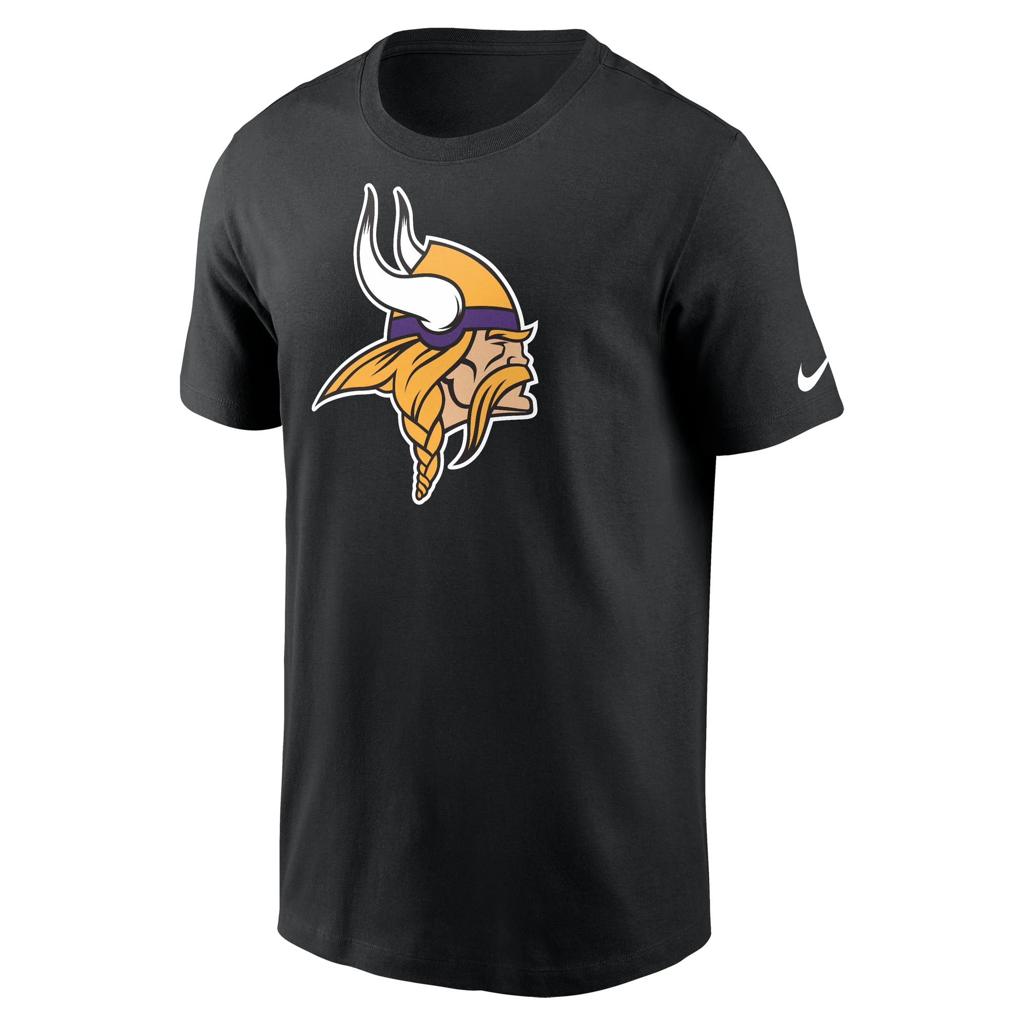 Men's Nike Minnesota Vikings Black Team Logo T-Shirt