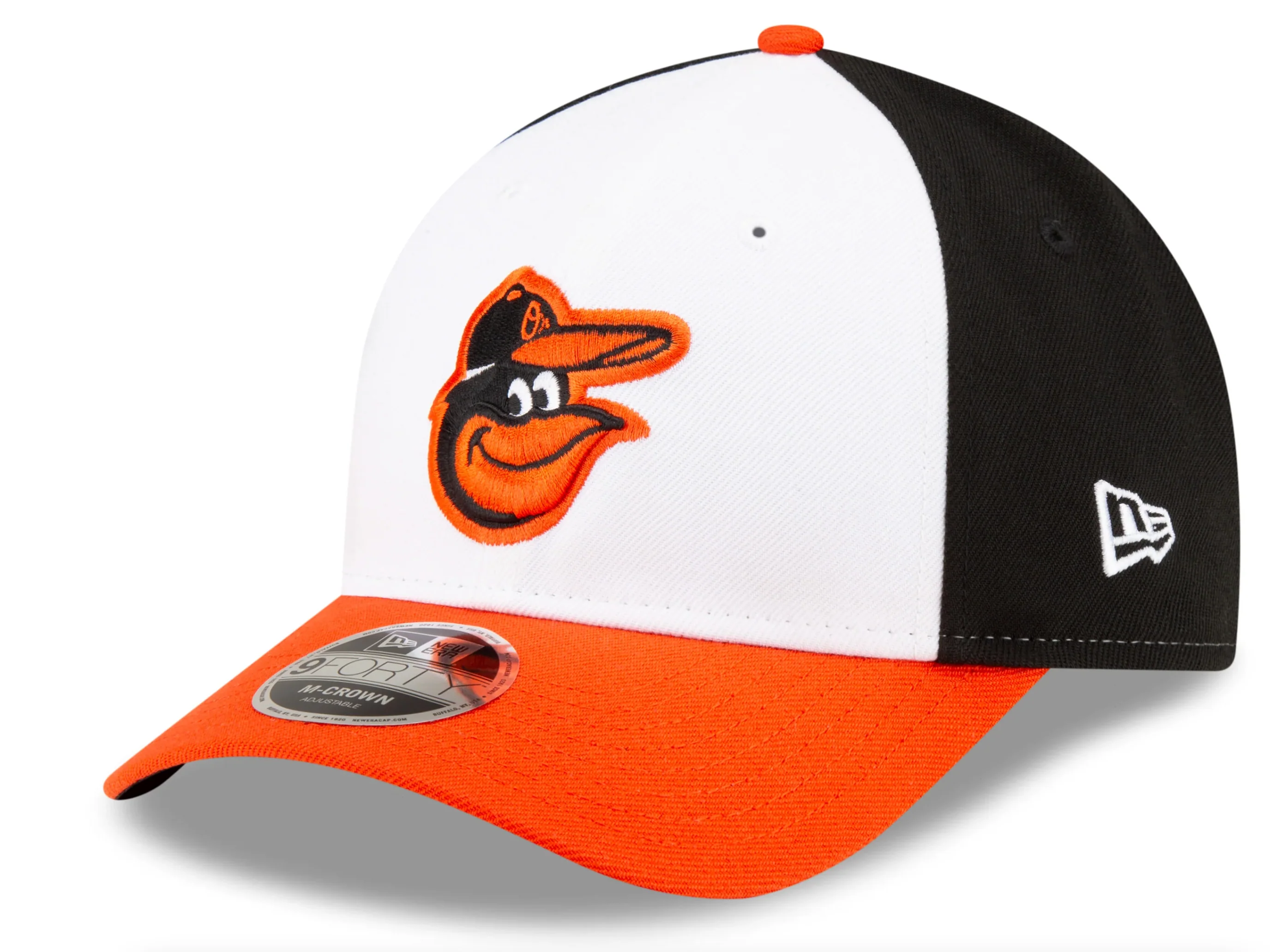 Baltimore Orioles White/Orange/Black New Era Player Replica M-Crown 9FORTY Adjustable Hat