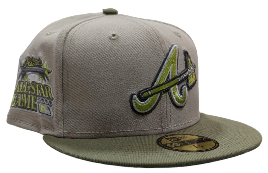 Atlanta Braves New Era 2 Tone Stone/ Green Bark Sevendust Home inspired 59FIFTY Fitted Hat