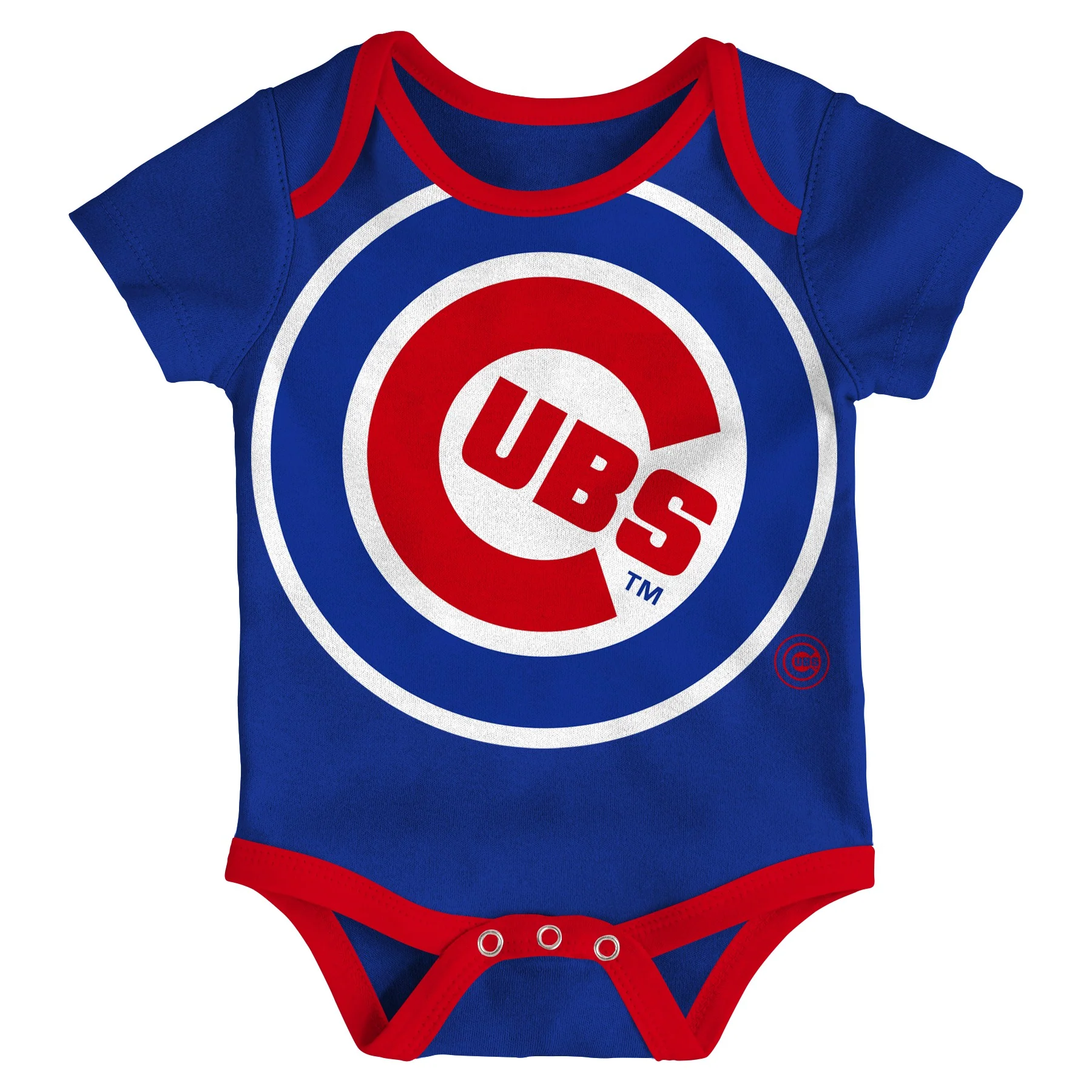 Infant MLB Chicago Cubs Double Short Sleeve 2 Pack Creeper Set