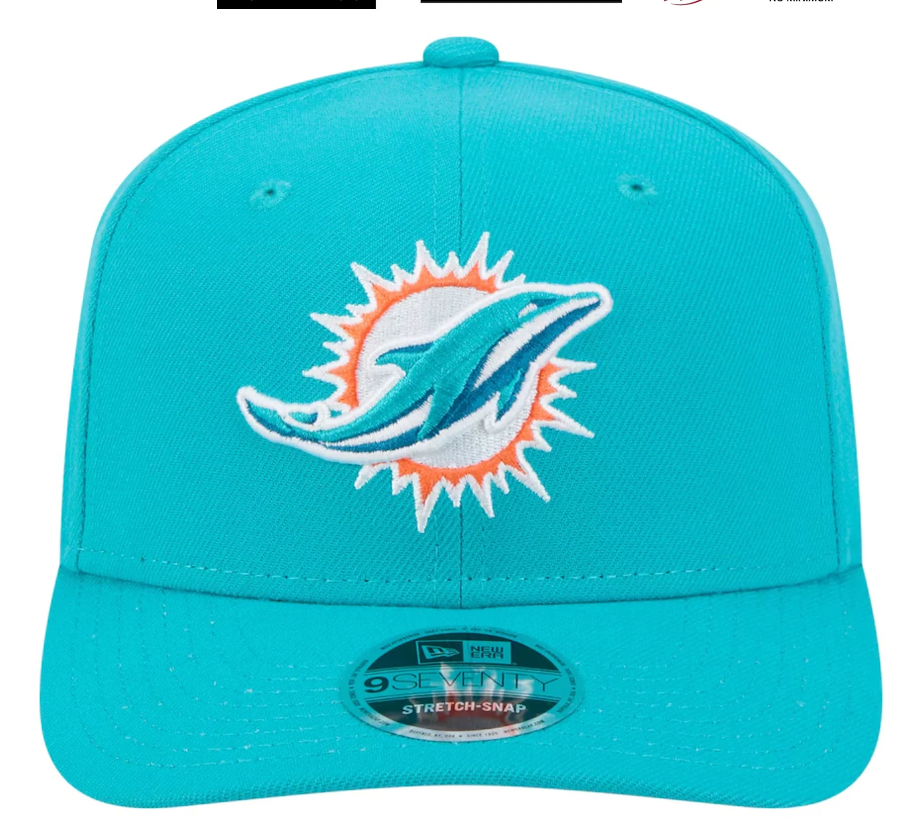 Miami Dolphins New Era Aqua 9SEVENTY Adjustable Hat