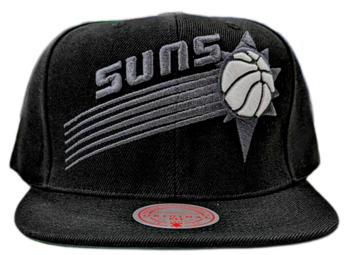 Men's Phoenix Suns NBA XL BWG Black HWC Mitchell & Ness Snapback Hat