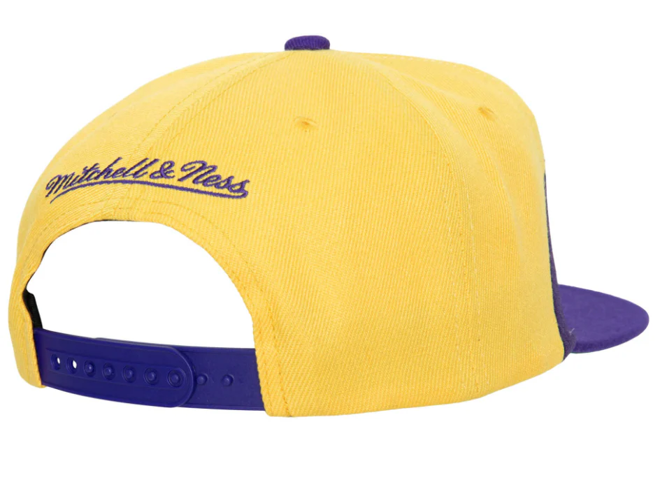 Los Angeles Lakers Sharktooth Snapback Hat By Mitchell & Ness