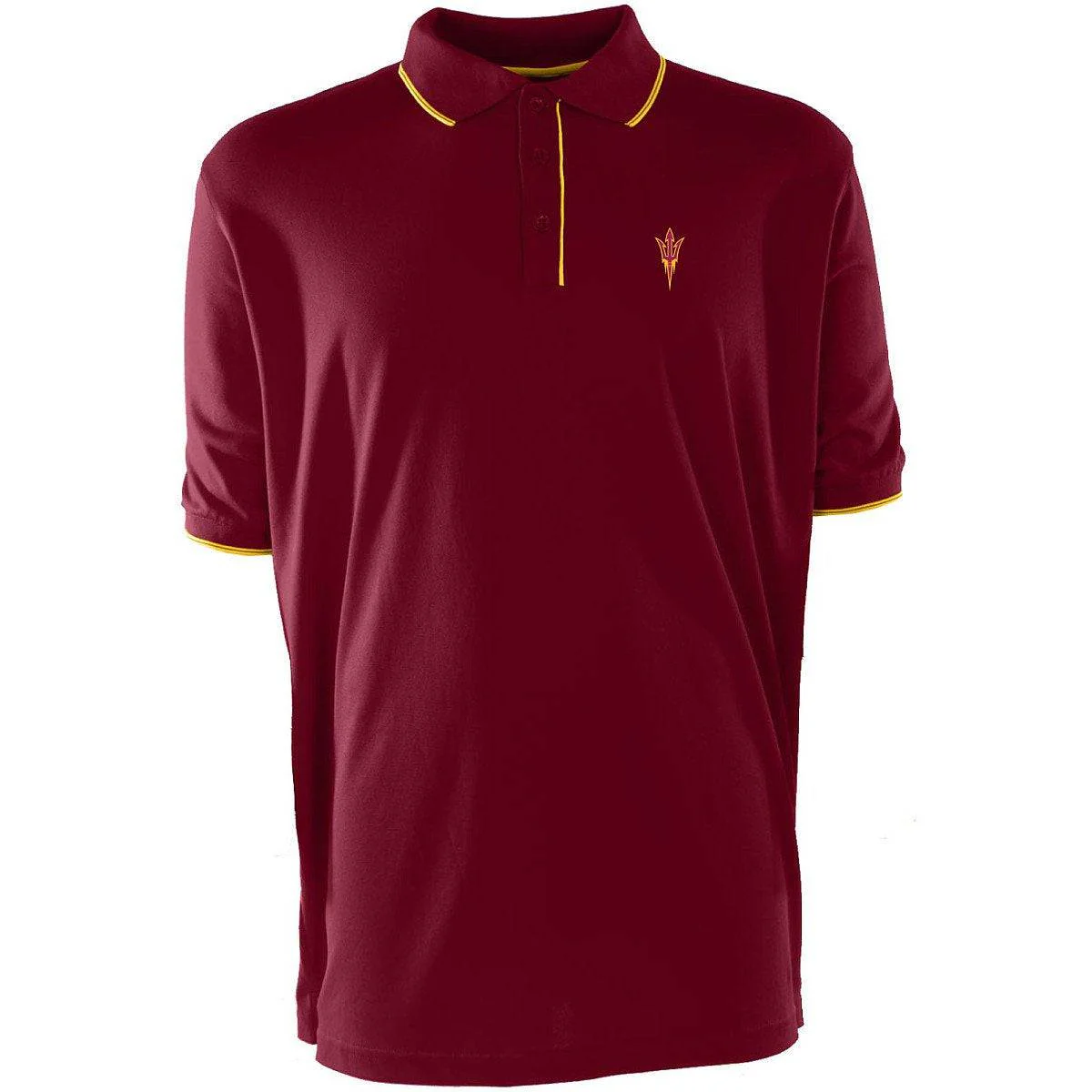 Men's NCAA Arizona State Sun Devils Elite Polo Shirt By Antigua