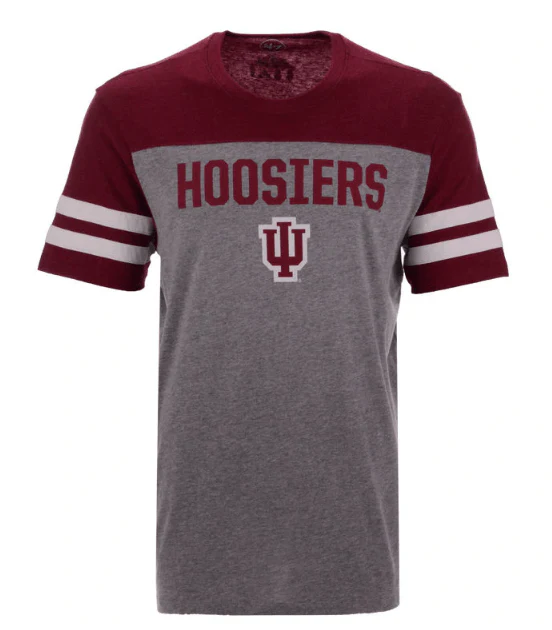 Men's Indiana Hoosiers Versus Tri-Colored Tee By ’47 Brand