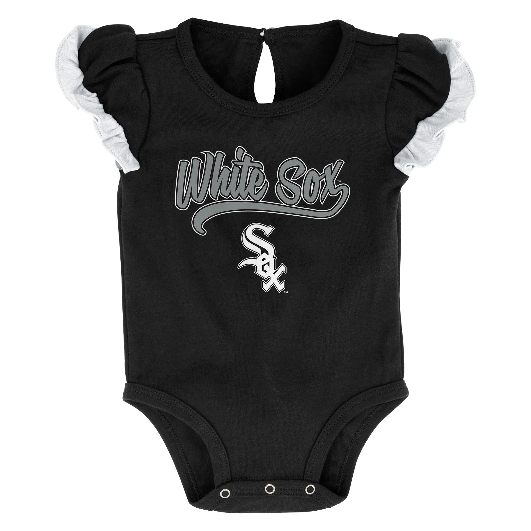 Infant Girls MLB Chicago White Sox Scream and Shout Short Sleeve 2 Pack Creeper Set