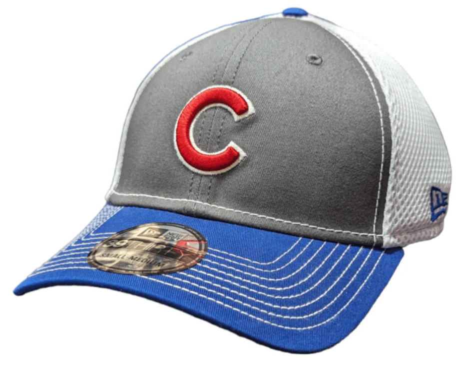Chicago Cubs Gray Front Neo 39THIRTY Flex Fit Cap By New Era