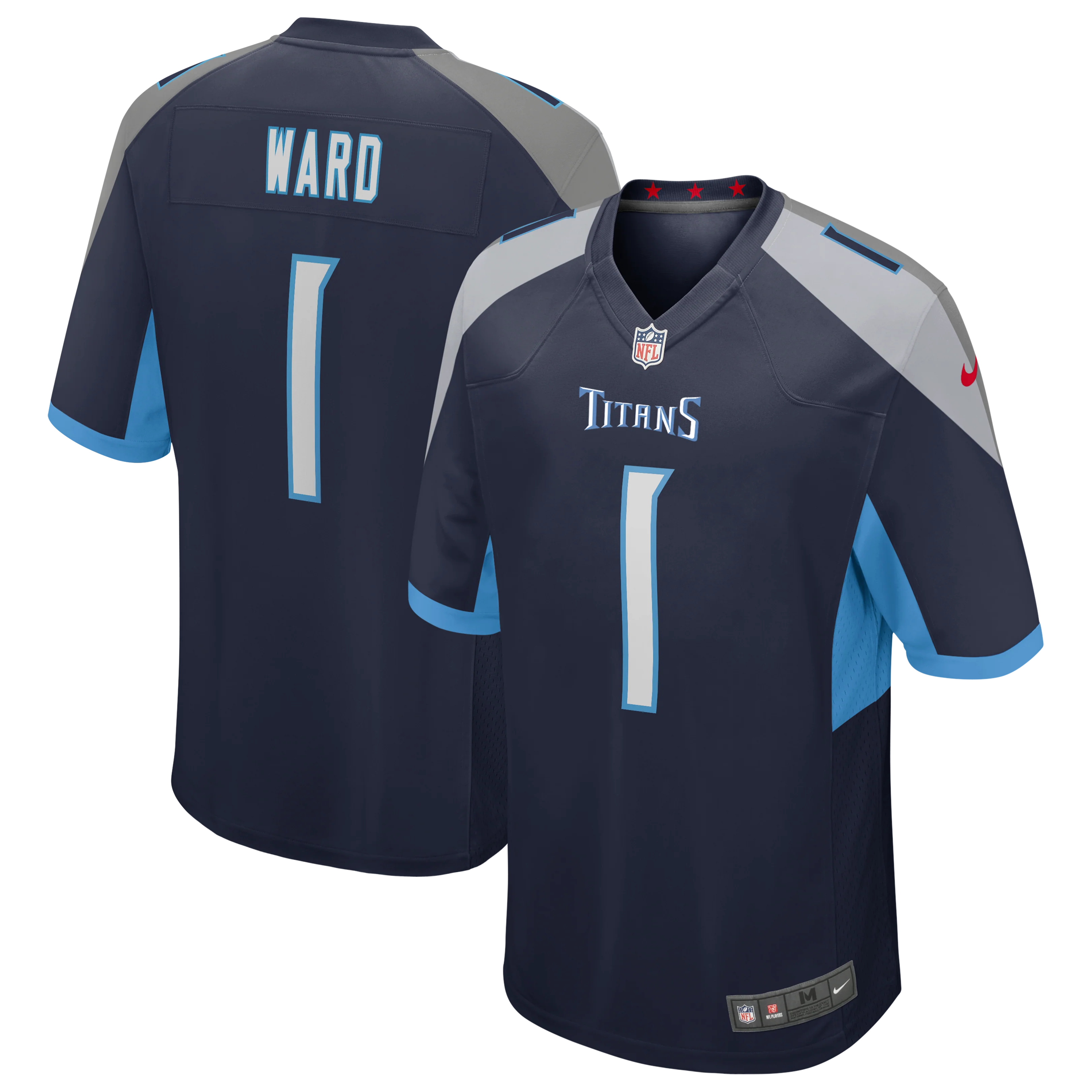Men's Cam Ward Tennessee Titans Nike Navy Replica Game Jersey