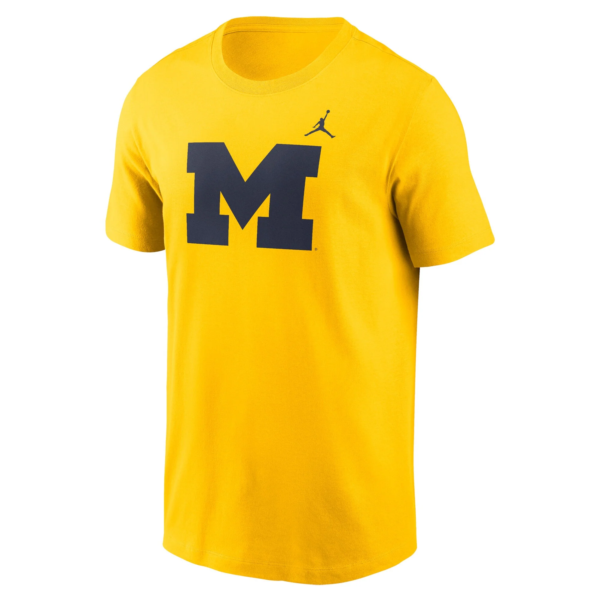 Michigan Wolverines Jordan Brand Maize Primetime Evergreen Logo T-Shirt